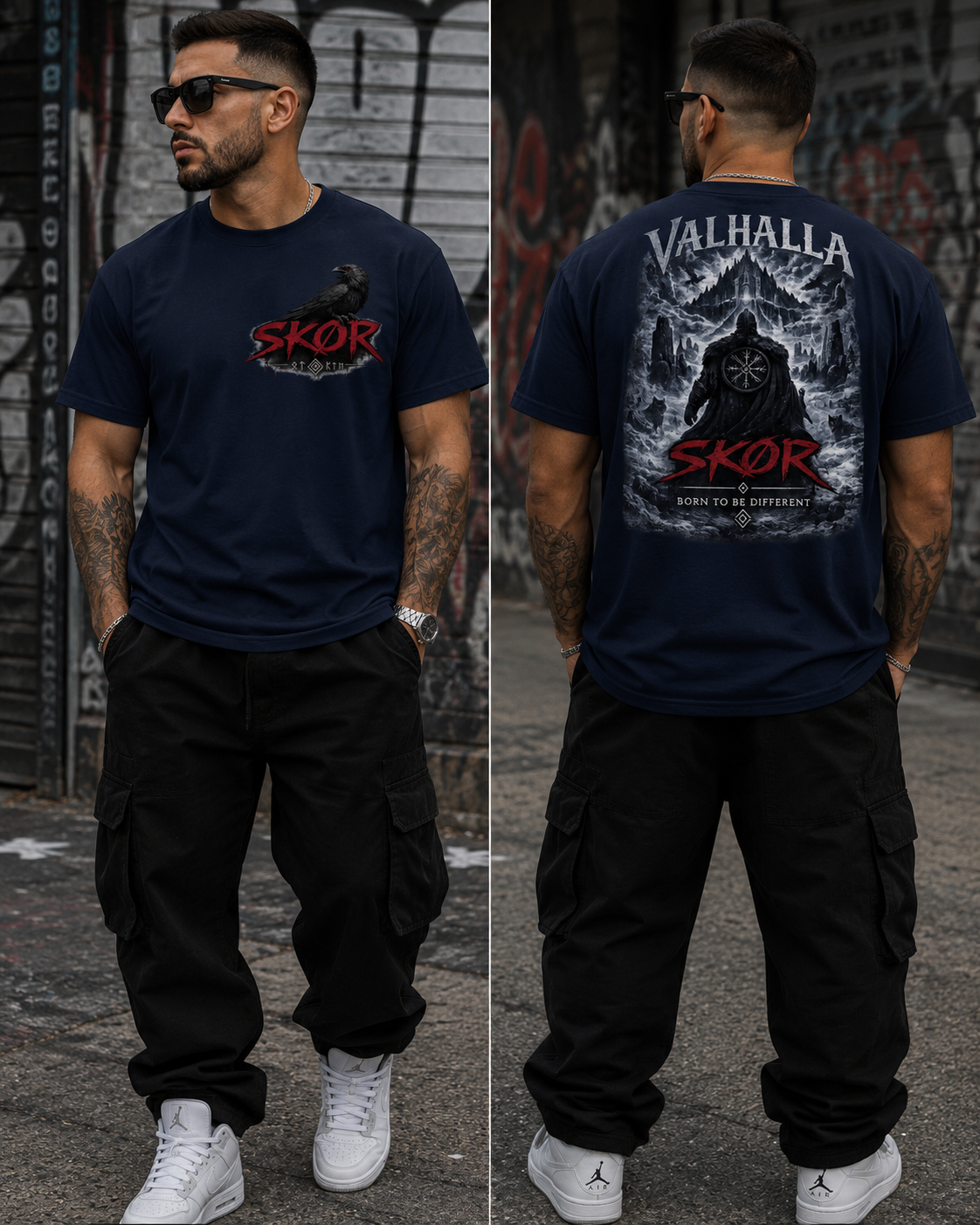SKØR T-SHIRT UNISEXE VALHALLA