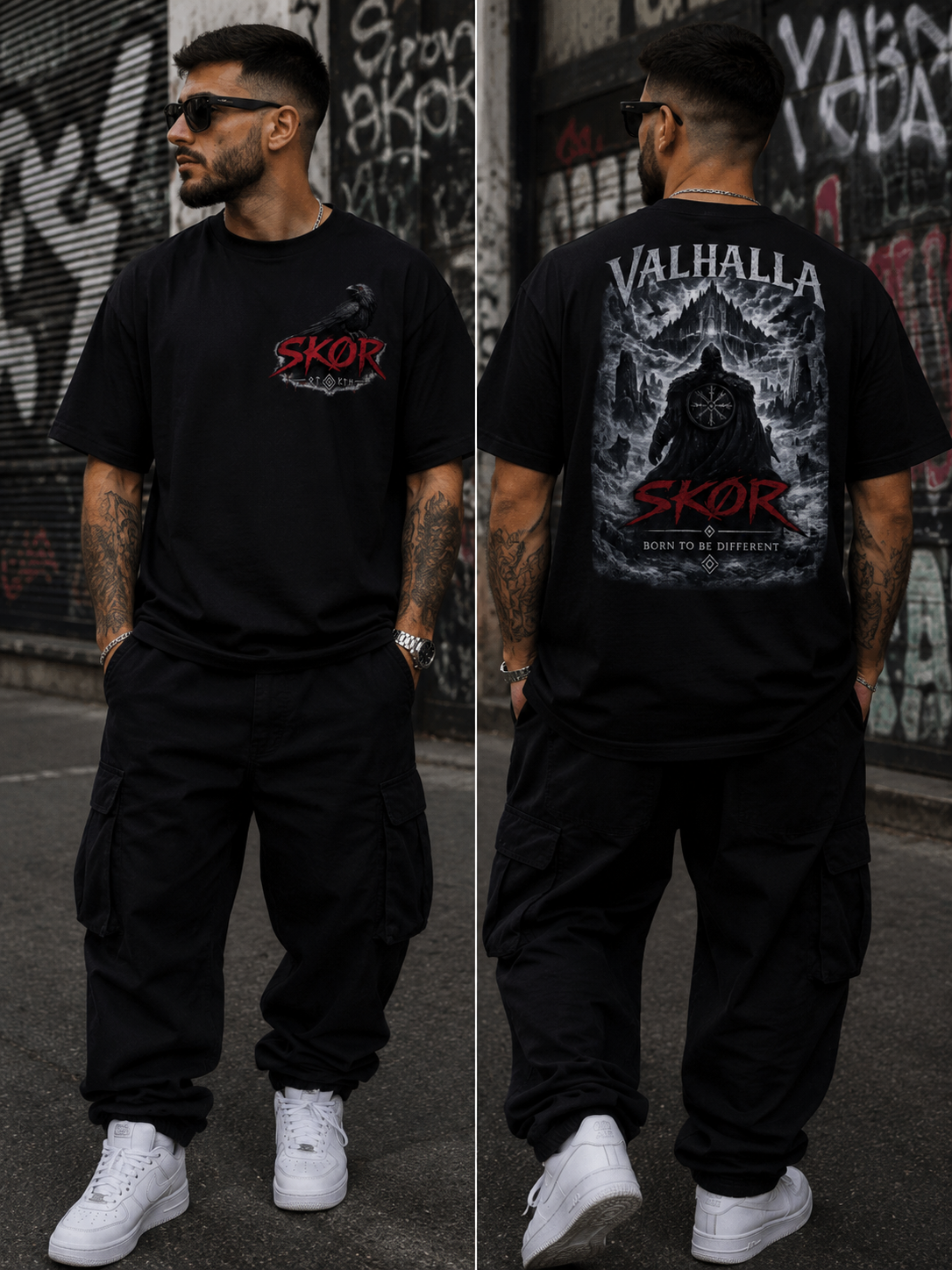 SKØR T-SHIRT UNISEXE VALHALLA