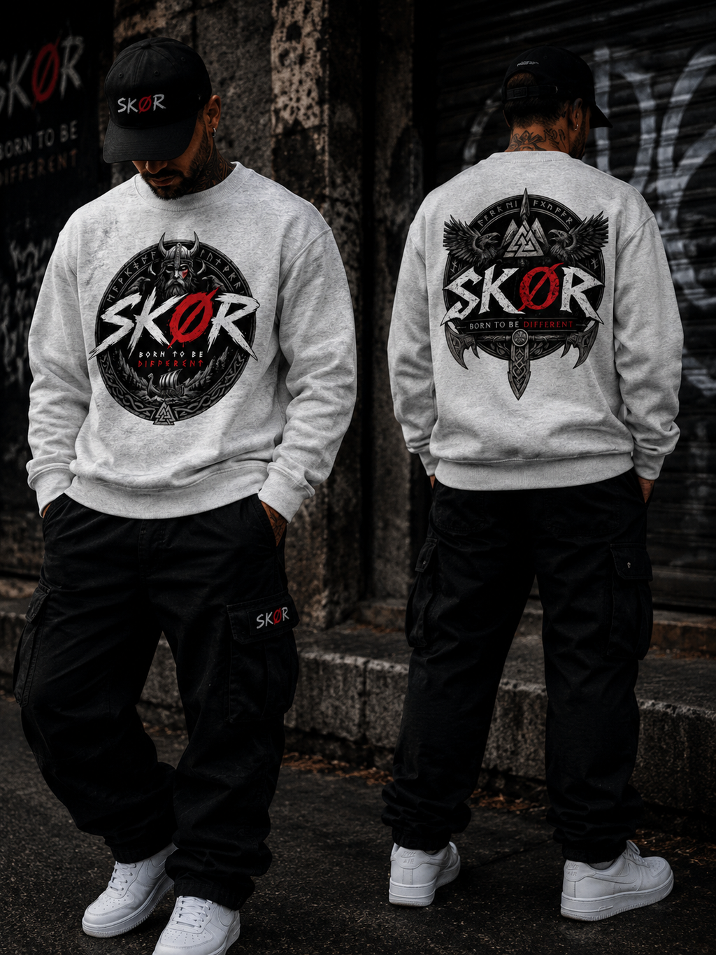 SKØR SWEAT BORN TO BE DIFFERENT