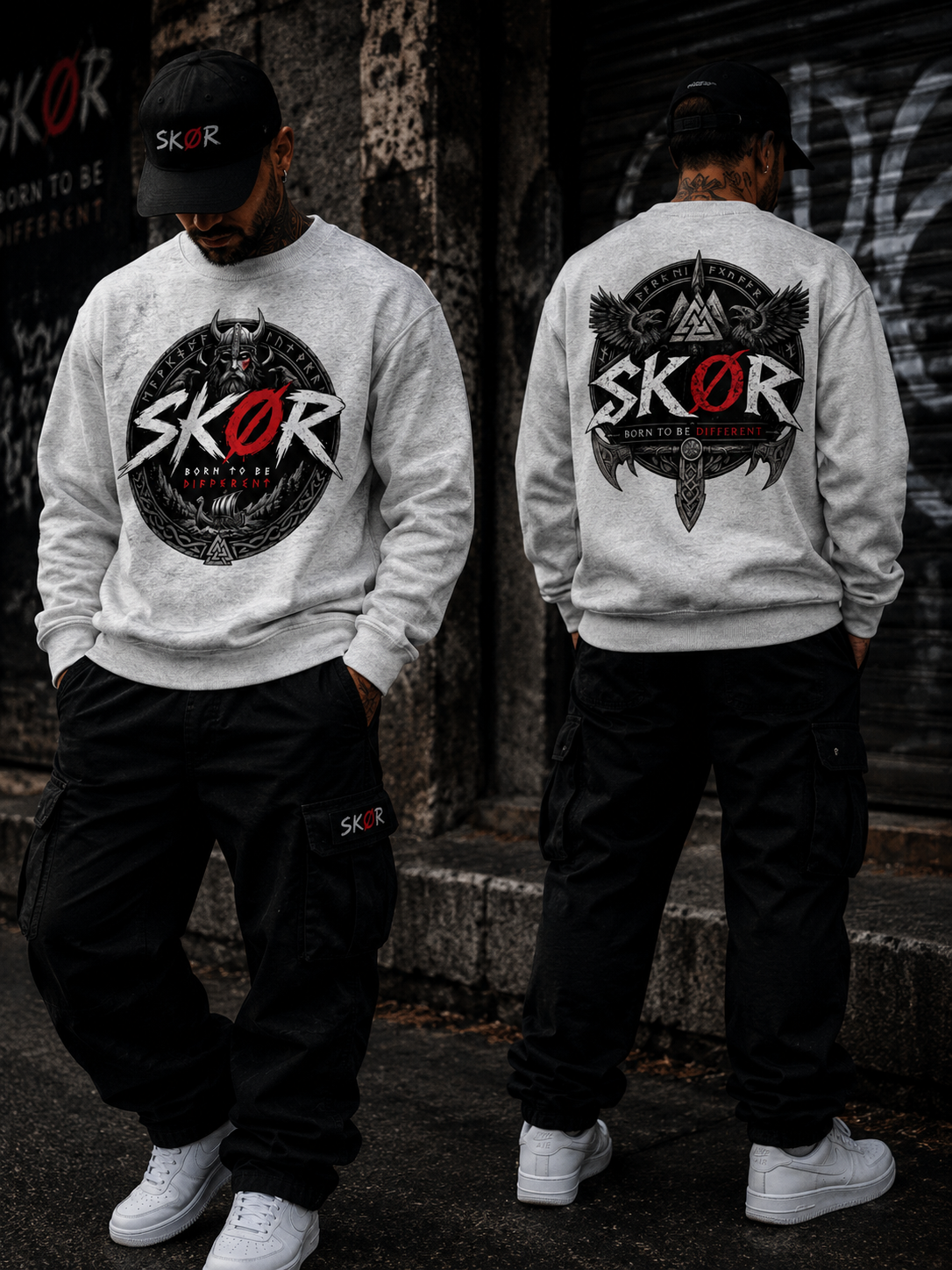 SKØR SWEAT BORN TO BE DIFFERENT