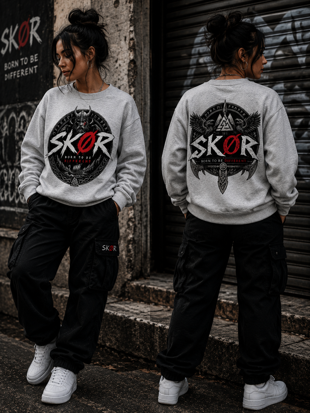 SKØR SWEAT BORN TO BE DIFFERENT