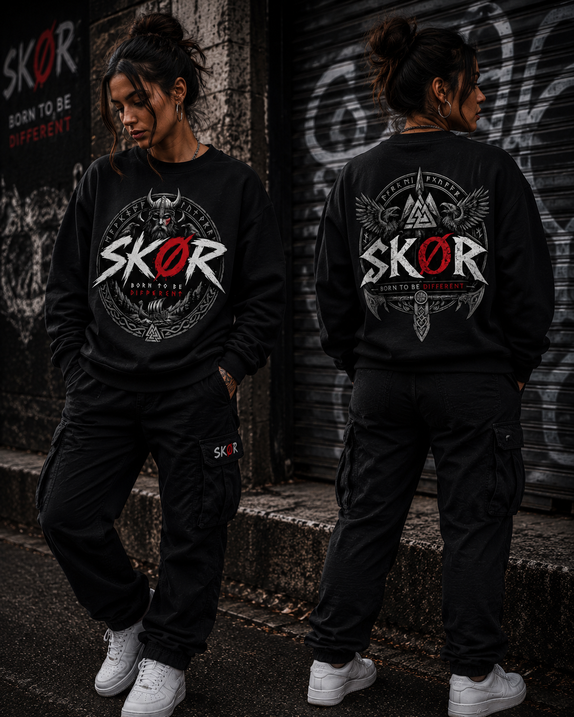 SKØR SWEAT BORN TO BE DIFFERENT