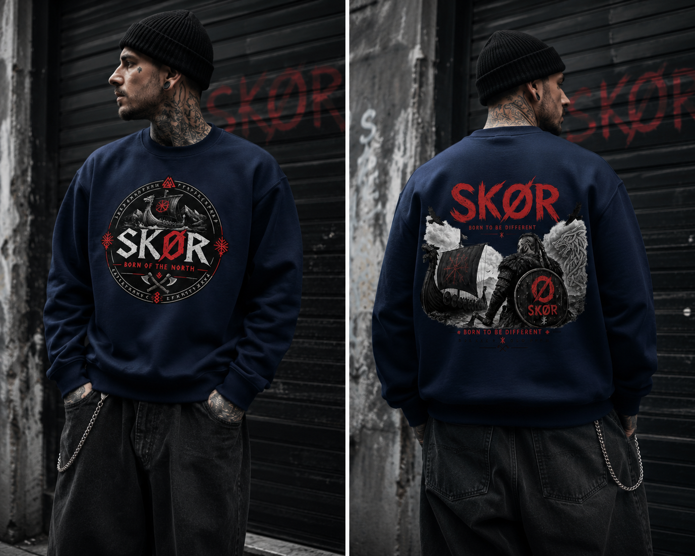 SKØR Born of the North - SWEAT SKØR UNISEXE