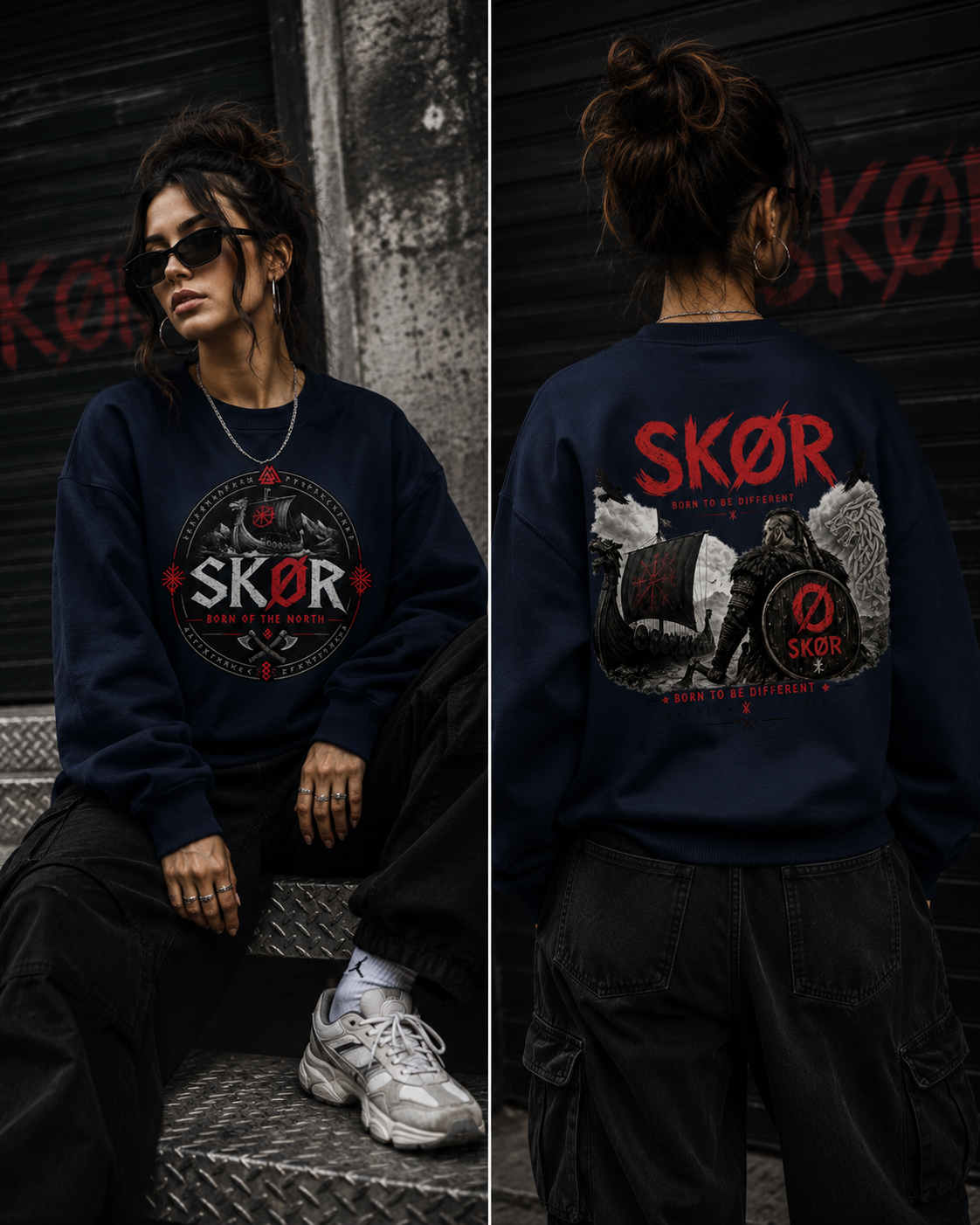 SKØR Born of the North - SWEAT SKØR UNISEXE
