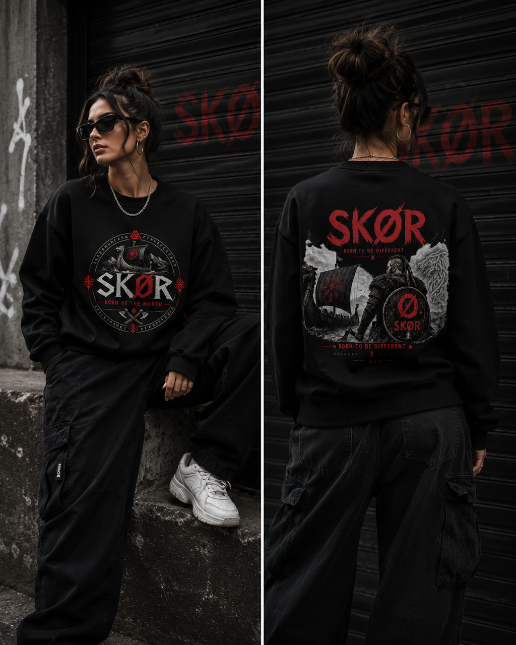 SKØR Born of the North - SWEAT SKØR UNISEXE