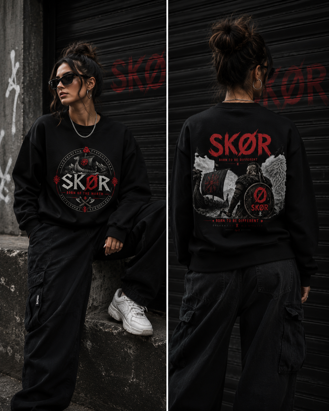 SKØR Born of the North - SWEAT SKØR UNISEXE