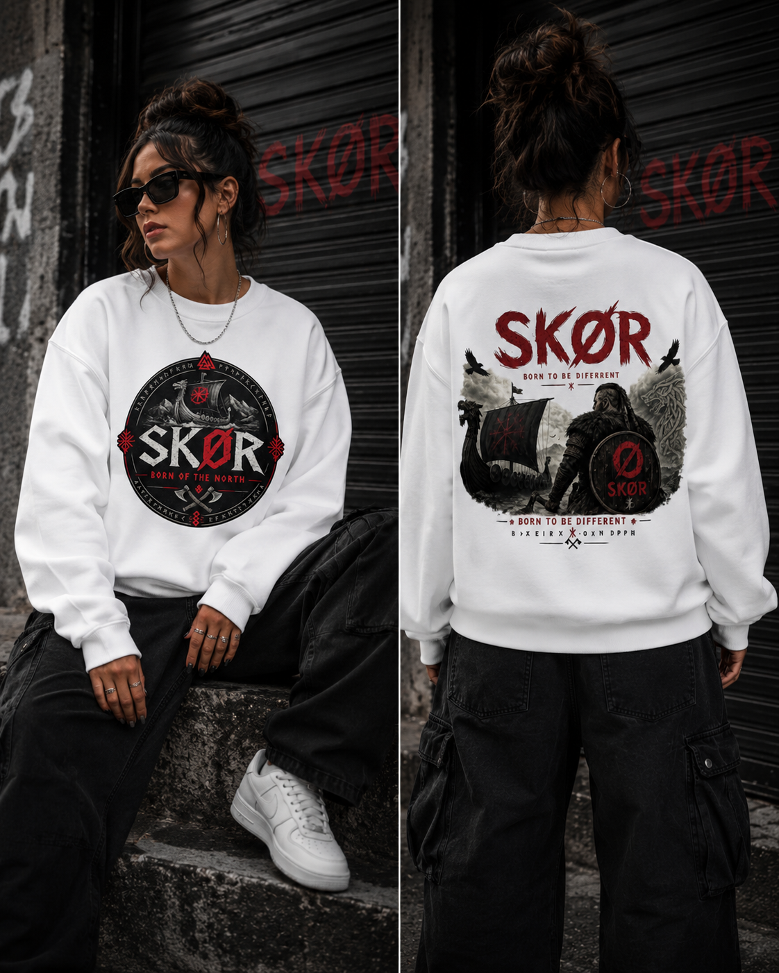 SKØR Born of the North - SWEAT SKØR UNISEXE