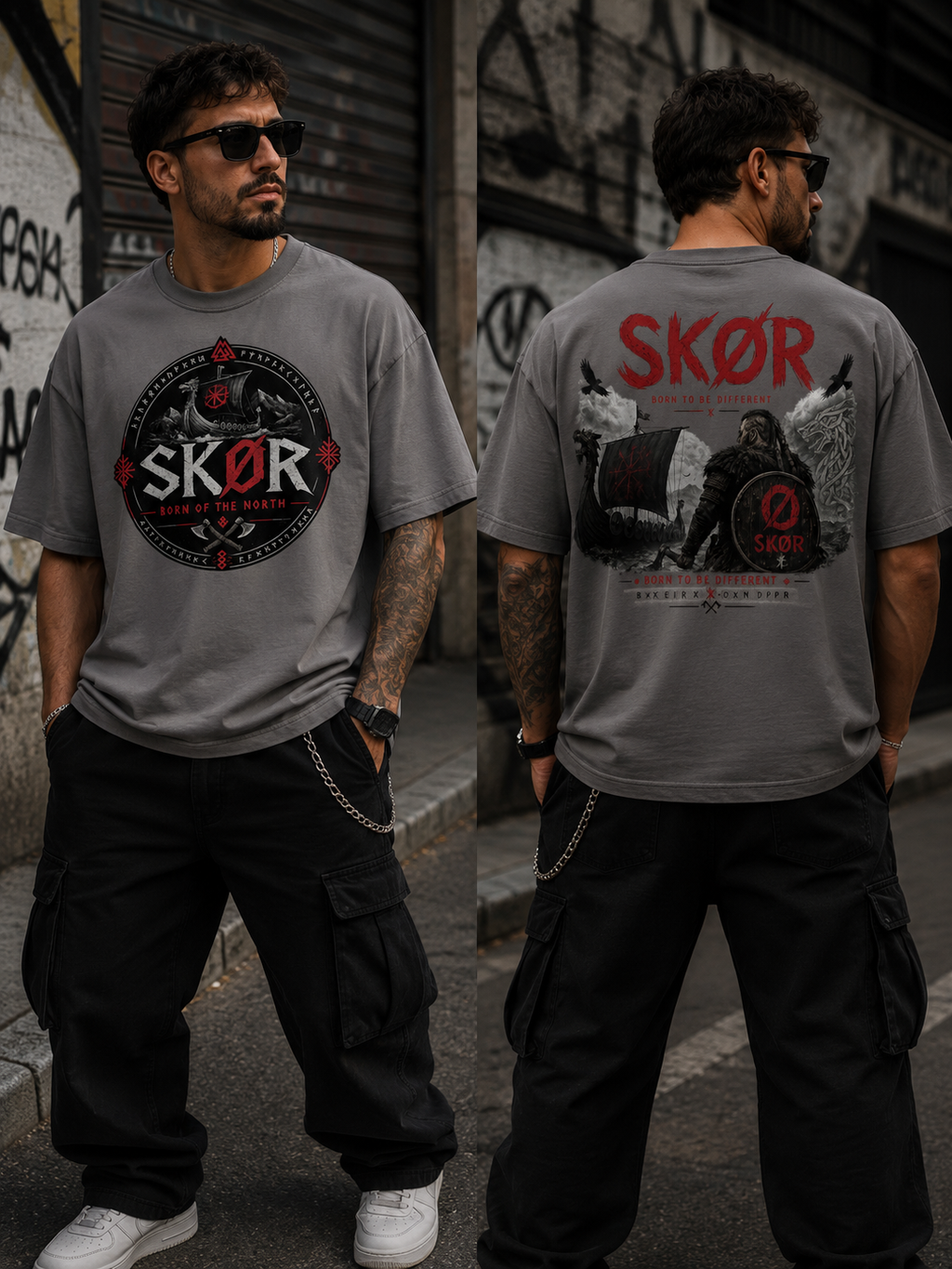 SKØR T-SHIRT UNISEXE BORN OF THE NORTH
