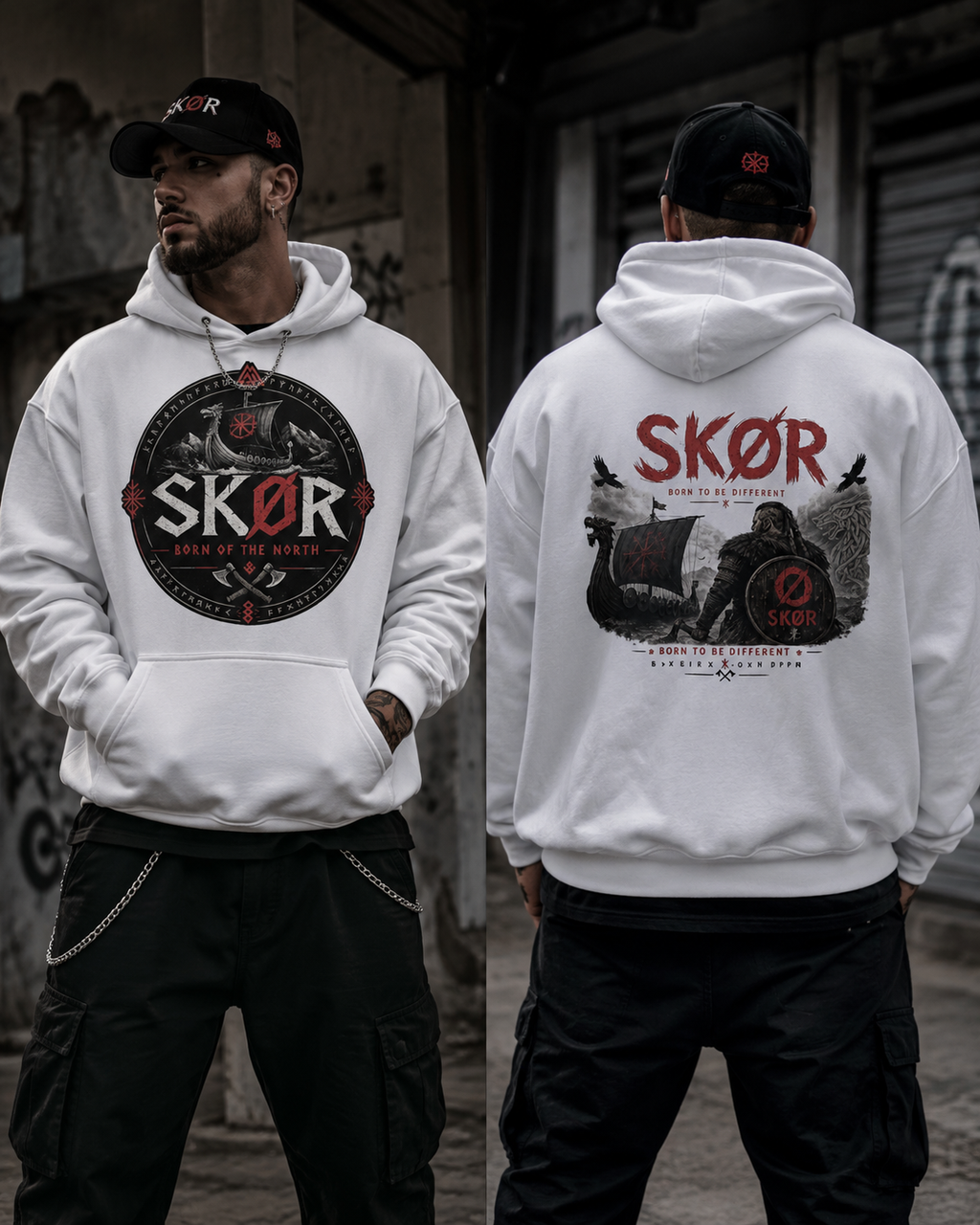 SKØR Born of the North - Sweat à Capuche Unisex