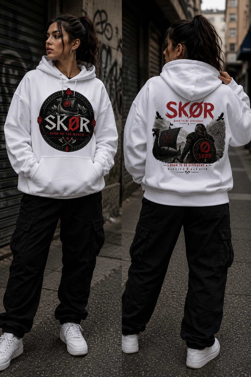 SKØR Born of the North - Sweat à Capuche Unisex