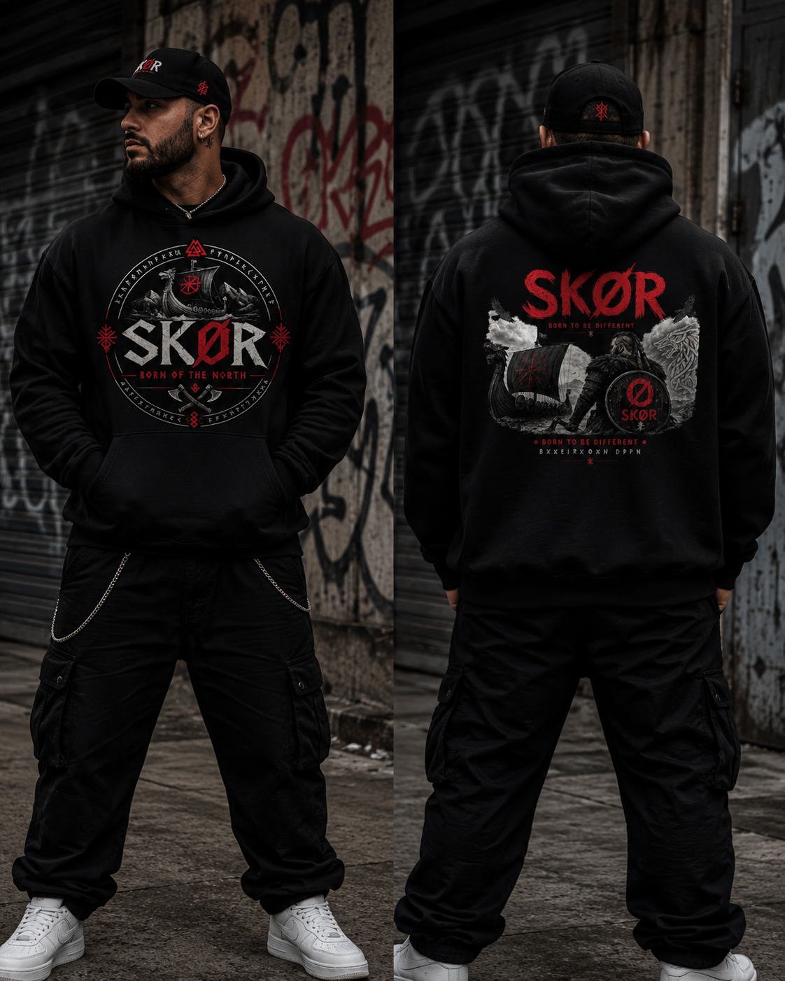 SKØR Born of the North - Sweat à Capuche Unisex