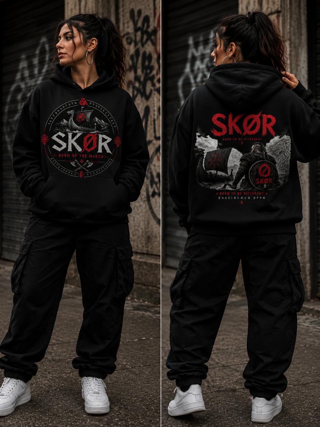 SKØR Born of the North - Sweat à Capuche Unisex