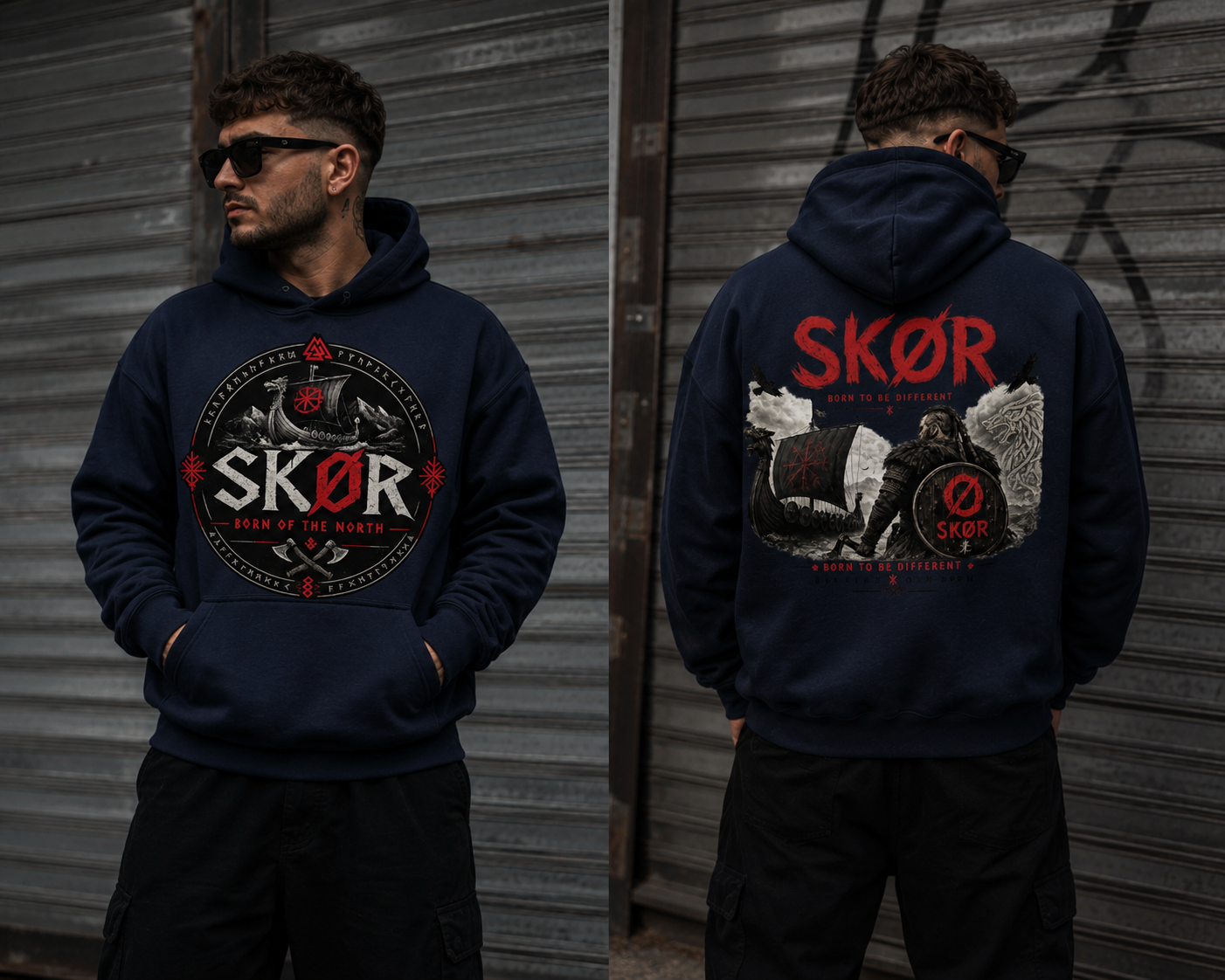 SKØR Born of the North - Sweat à Capuche Unisex
