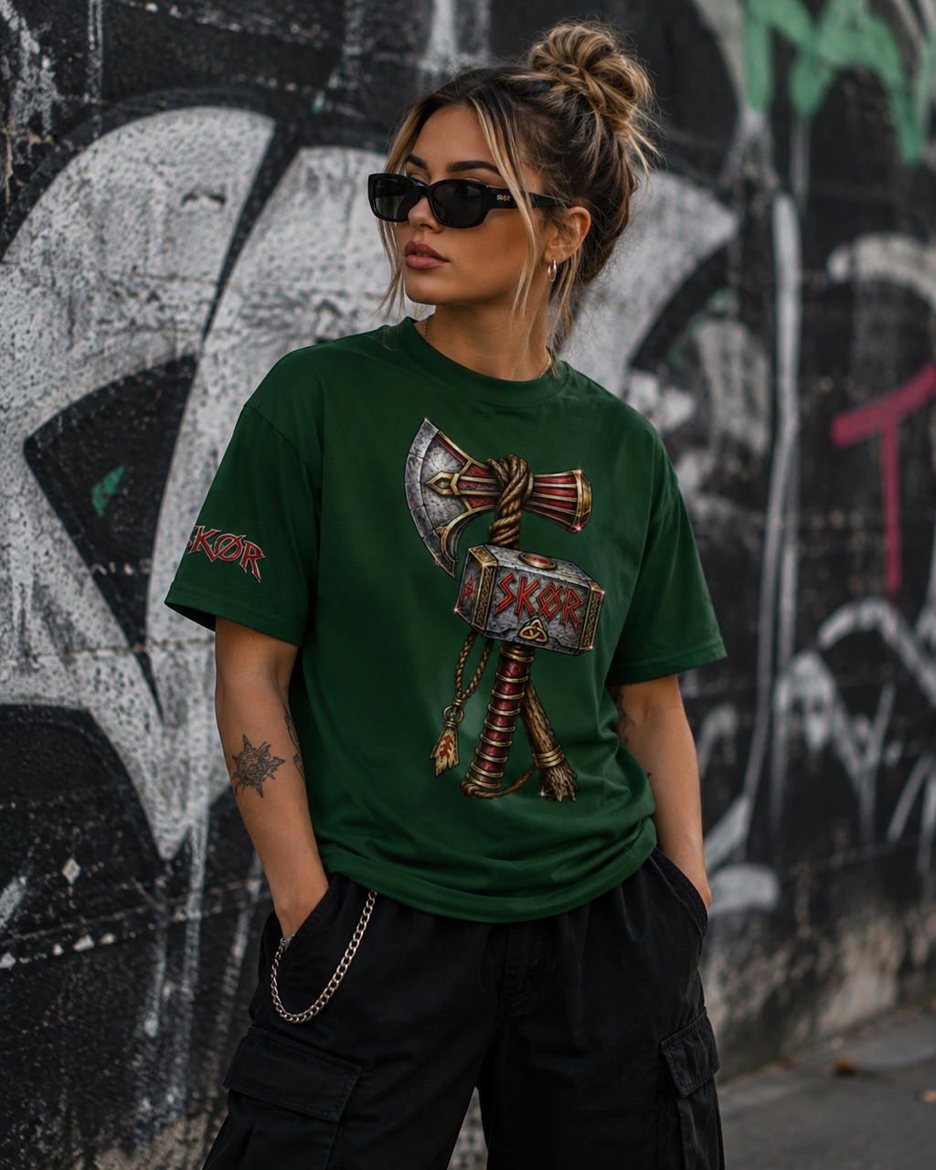 T-shirt Unisexe SKØR Ragnarök – Mythologie Viking Streetwear