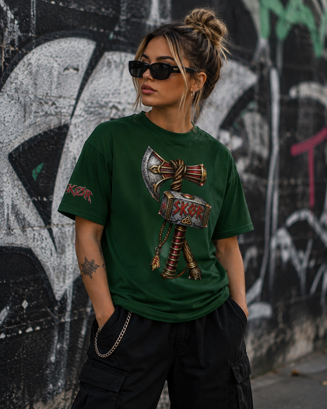 T-shirt Unisexe SKØR Ragnarök – Mythologie Viking Streetwear