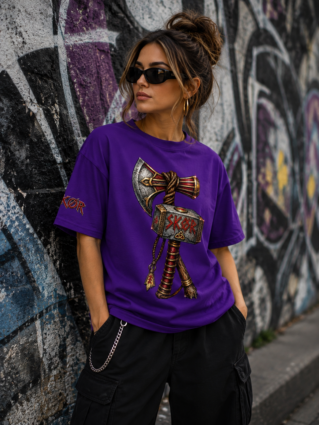 T-shirt Unisexe SKØR Ragnarök – Mythologie Viking Streetwear