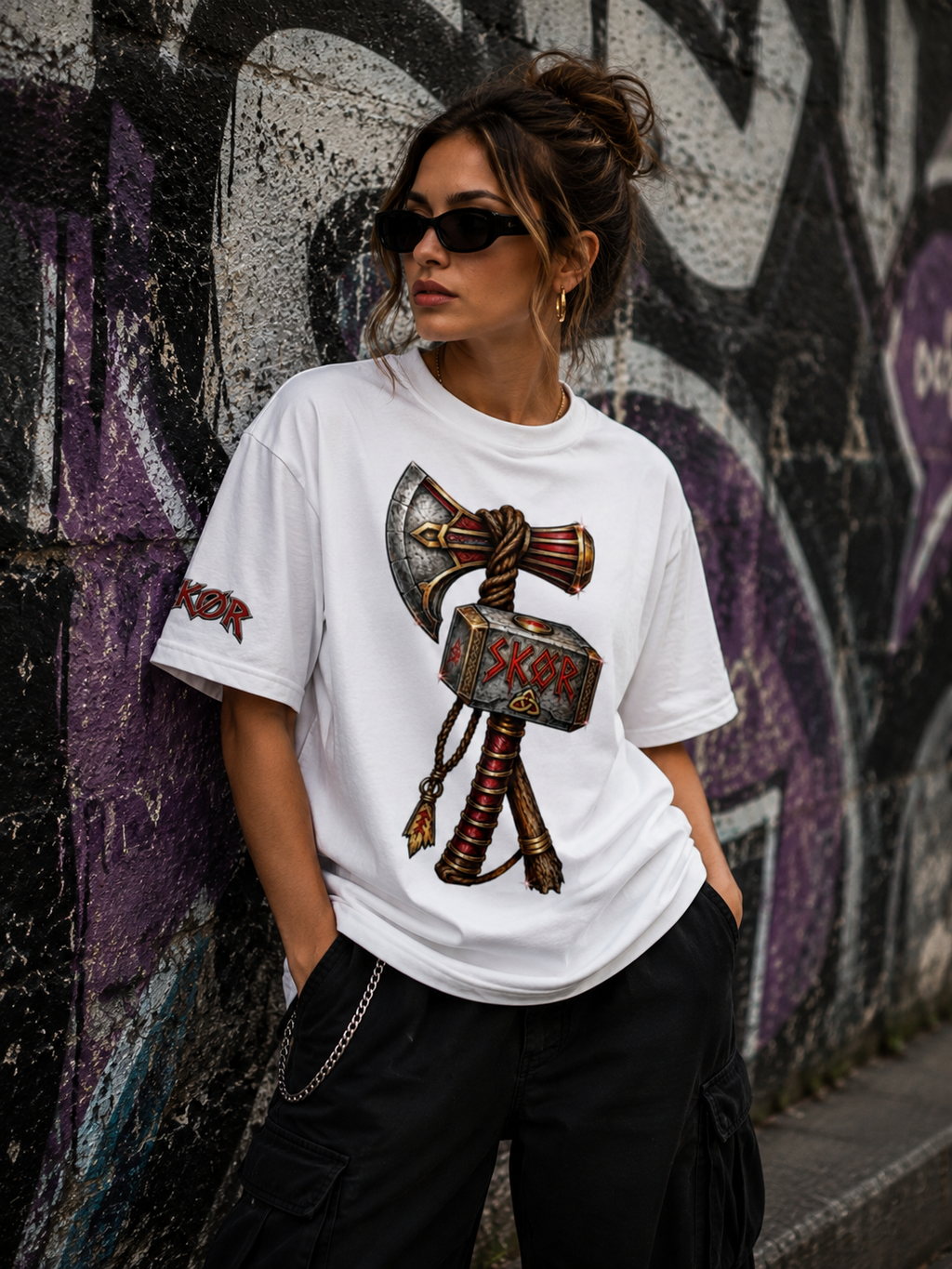 T-shirt Unisexe SKØR Ragnarök – Mythologie Viking Streetwear