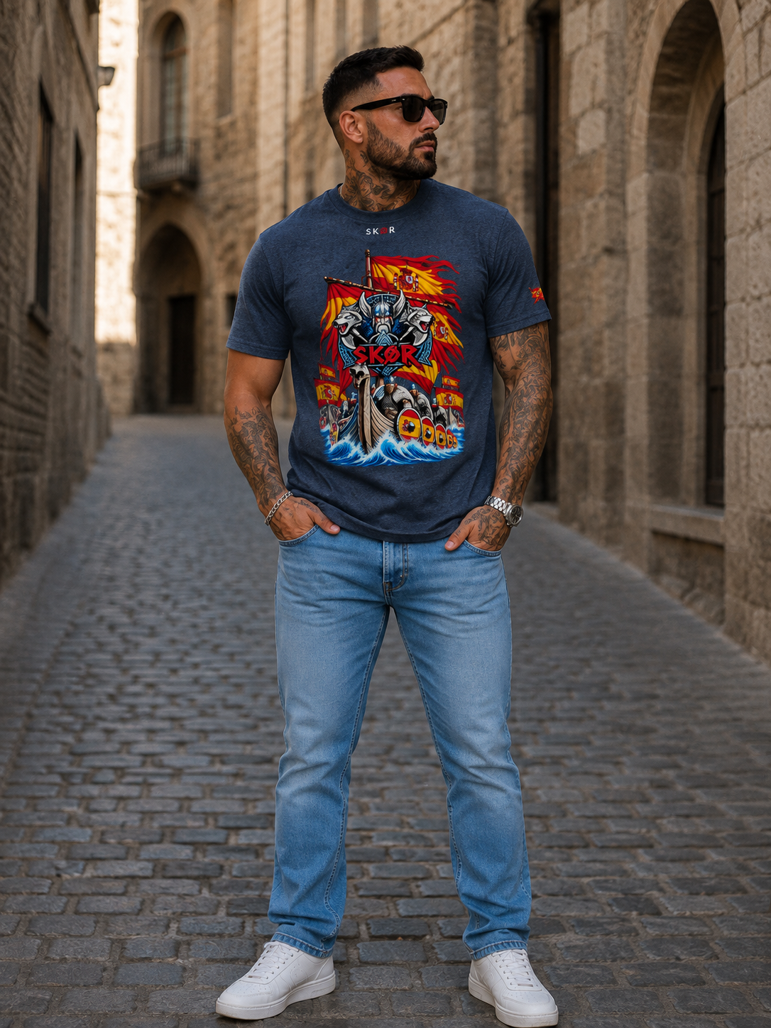 T-shirt Unisexe SKØR Furia Española – Streetwear 100% Coton