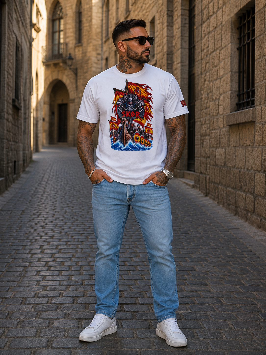 T-shirt Unisexe SKØR Furia Española – Streetwear 100% Coton