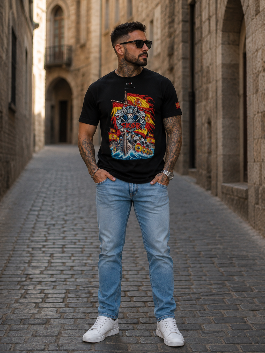 T-shirt Unisexe SKØR Furia Española – Streetwear 100% Coton