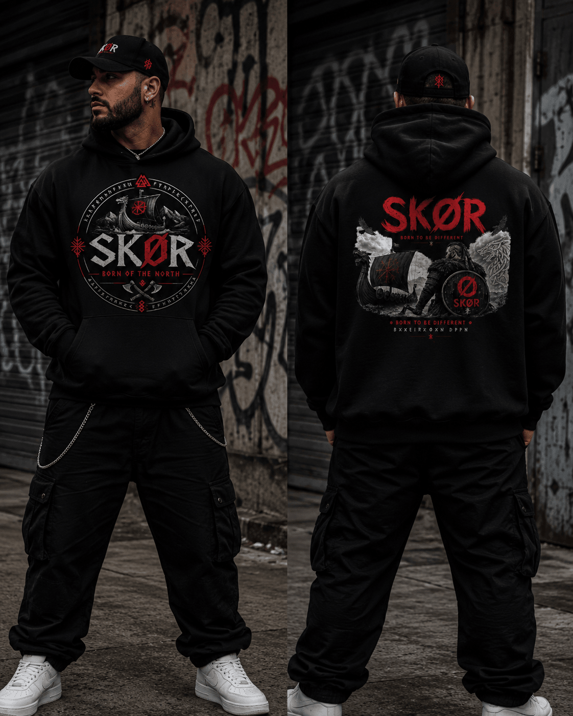 SKØR Born of the North - Sweat à Capuche Unisex - skør.shop
