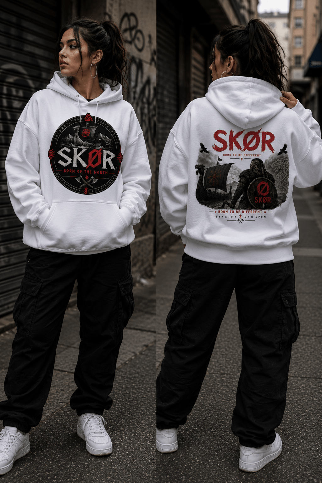 SKØR Born of the North - Sweat à Capuche Unisex - skør.shop