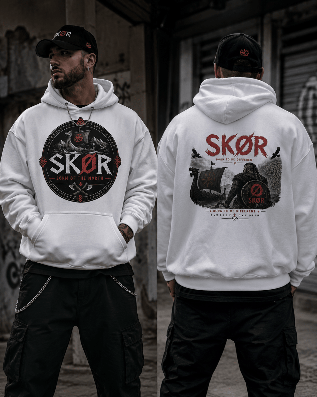 SKØR Born of the North - Sweat à Capuche Unisex - skør.shop