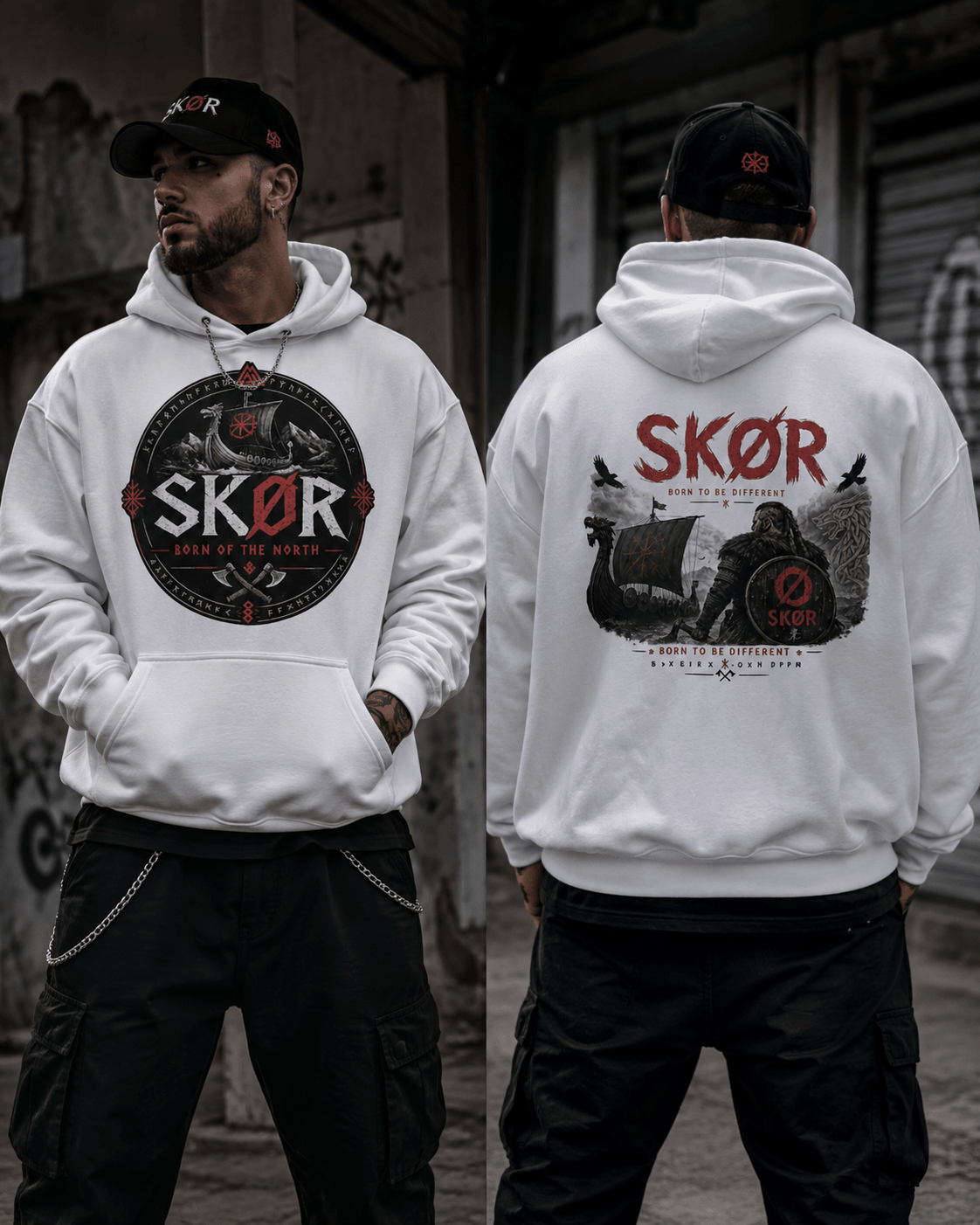 SKØR Born of the North - Sweat à Capuche Unisex - skør.shop