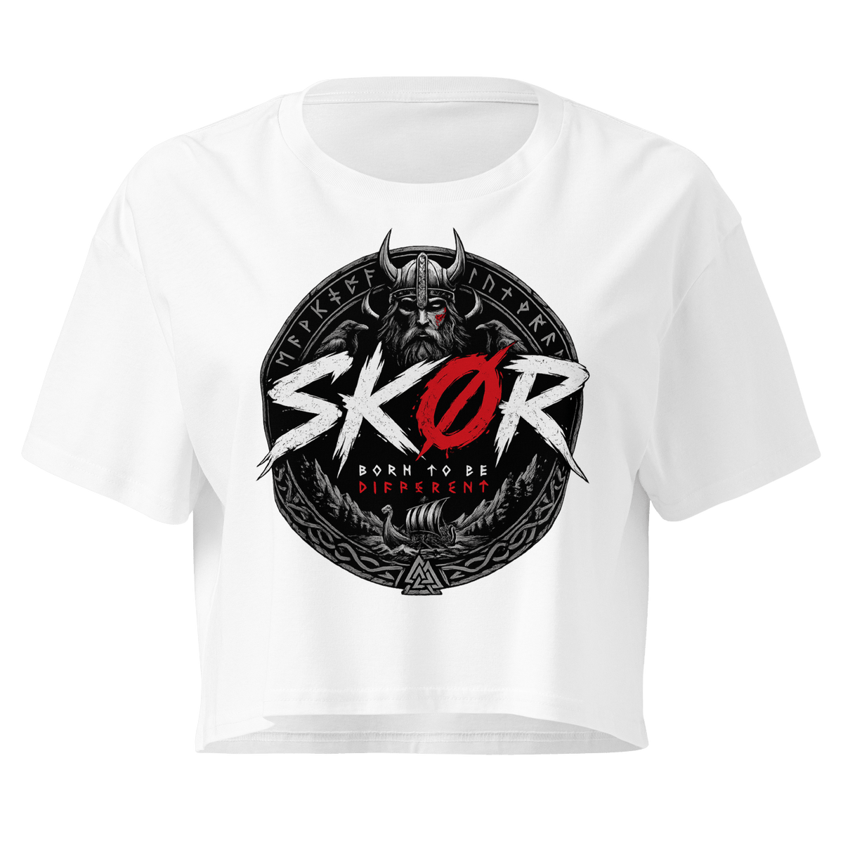 SKØR CROP TOP BORN TO BE DIFFERENT - skør.shop