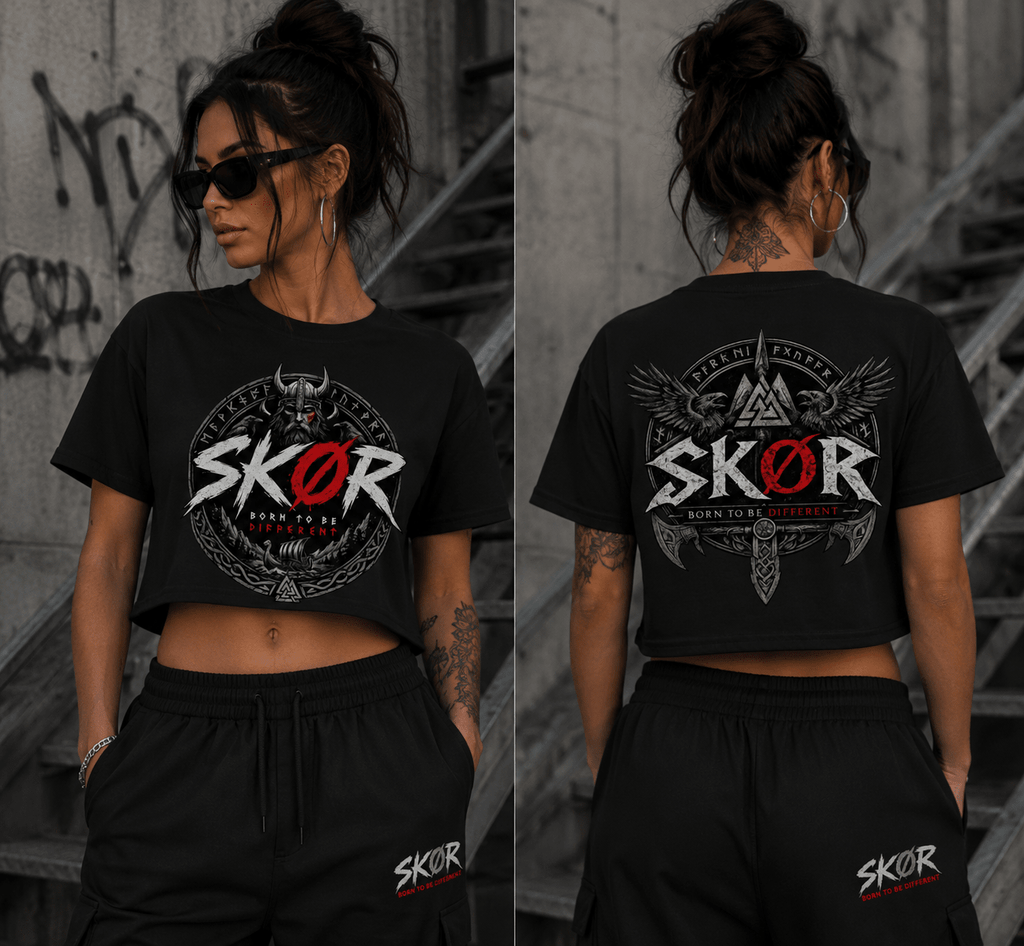 SKØR CROP TOP BORN TO BE DIFFERENT - skør.shop