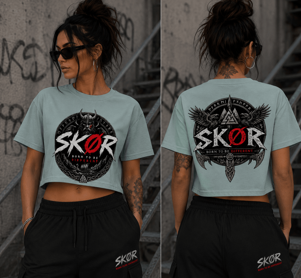 SKØR CROP TOP BORN TO BE DIFFERENT - skør.shop