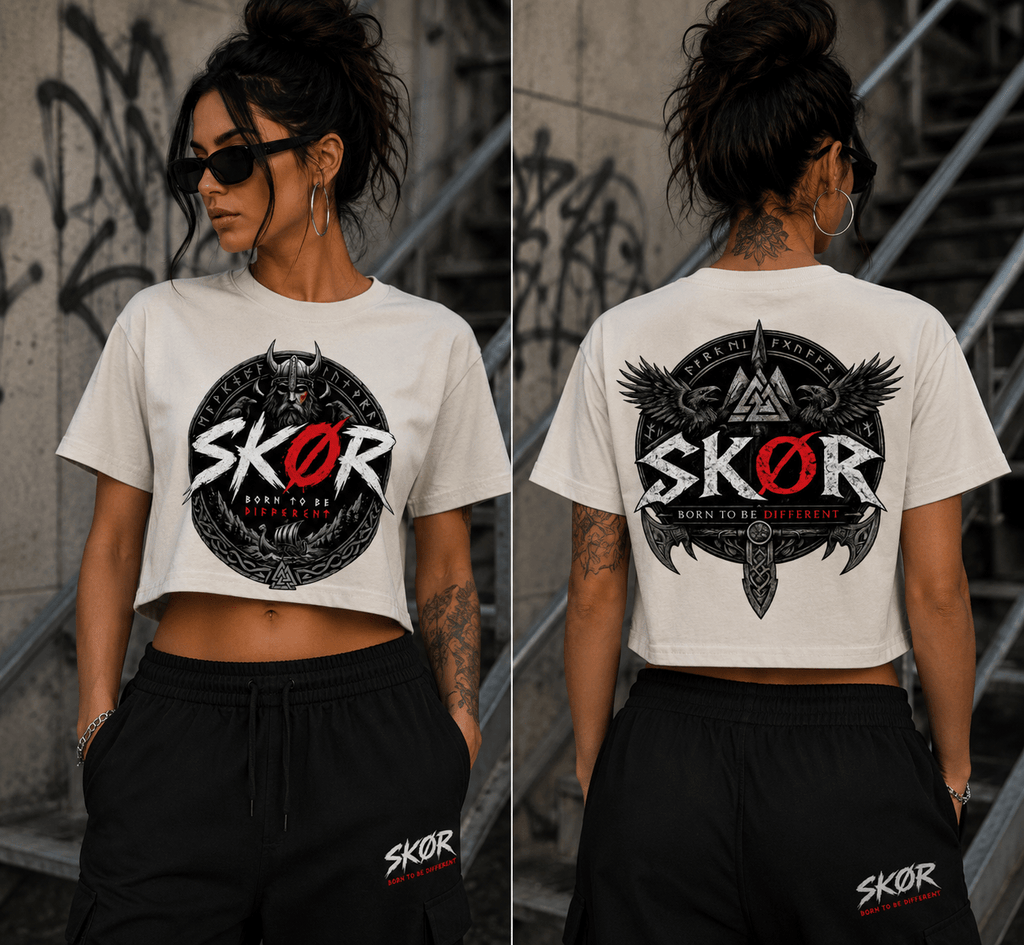 SKØR CROP TOP BORN TO BE DIFFERENT - skør.shop