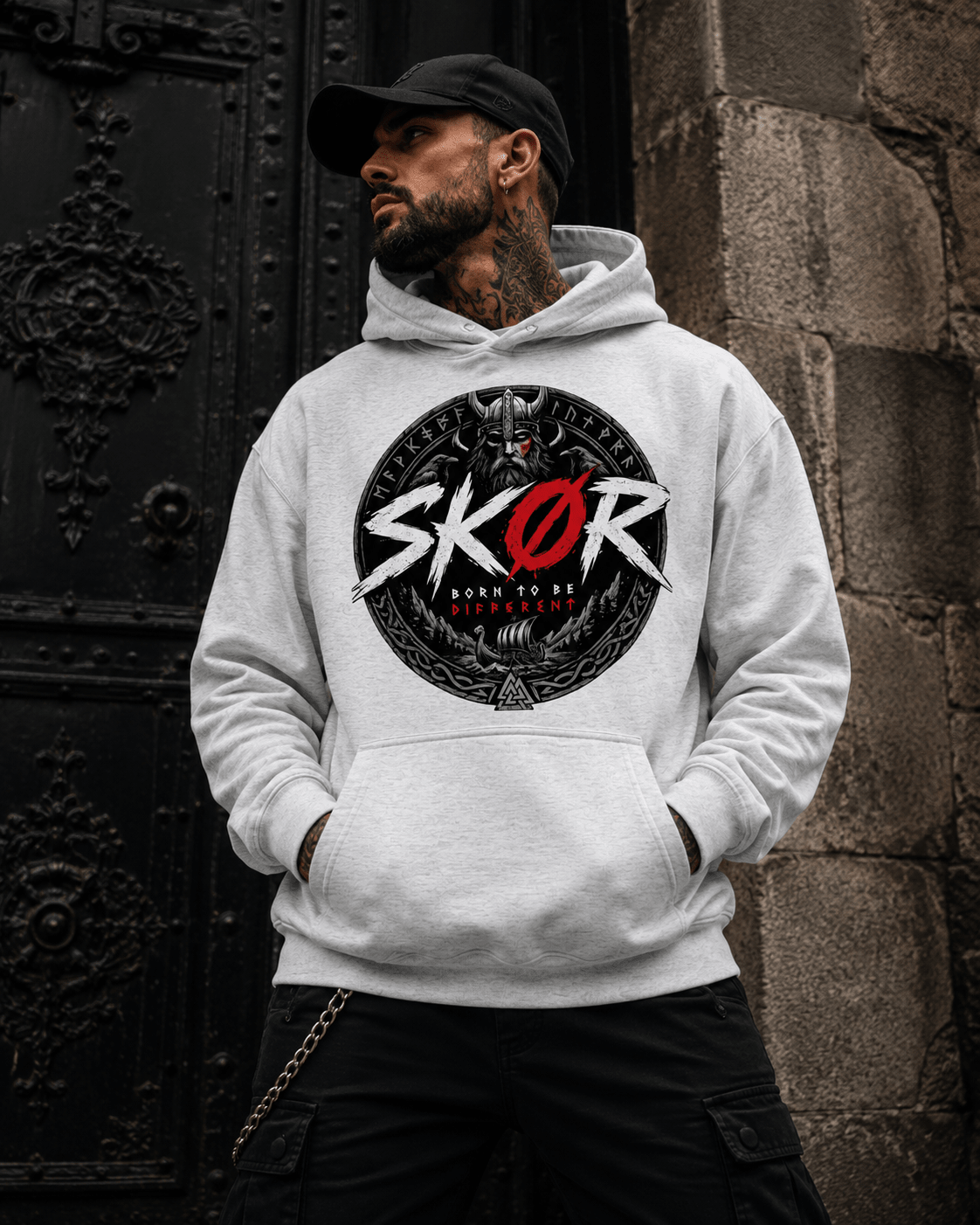 SKØR SWEAT A CAPUCHE UNISEXE BORN TO BE DIFFERENT - skør.shop