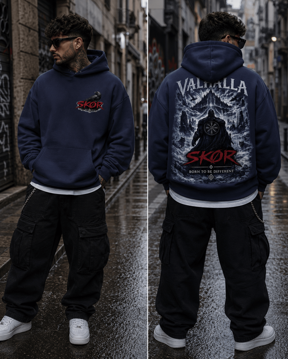 SKØR SWEAT A CAPUCHE UNISEXE VALHALLA - skør.shop