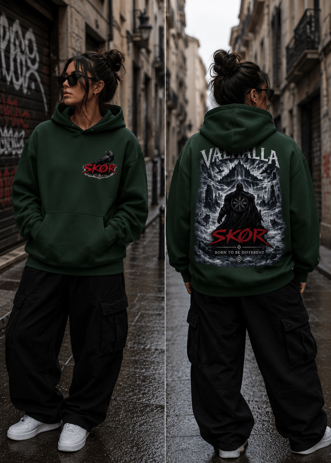 SKØR SWEAT A CAPUCHE UNISEXE VALHALLA - skør.shop