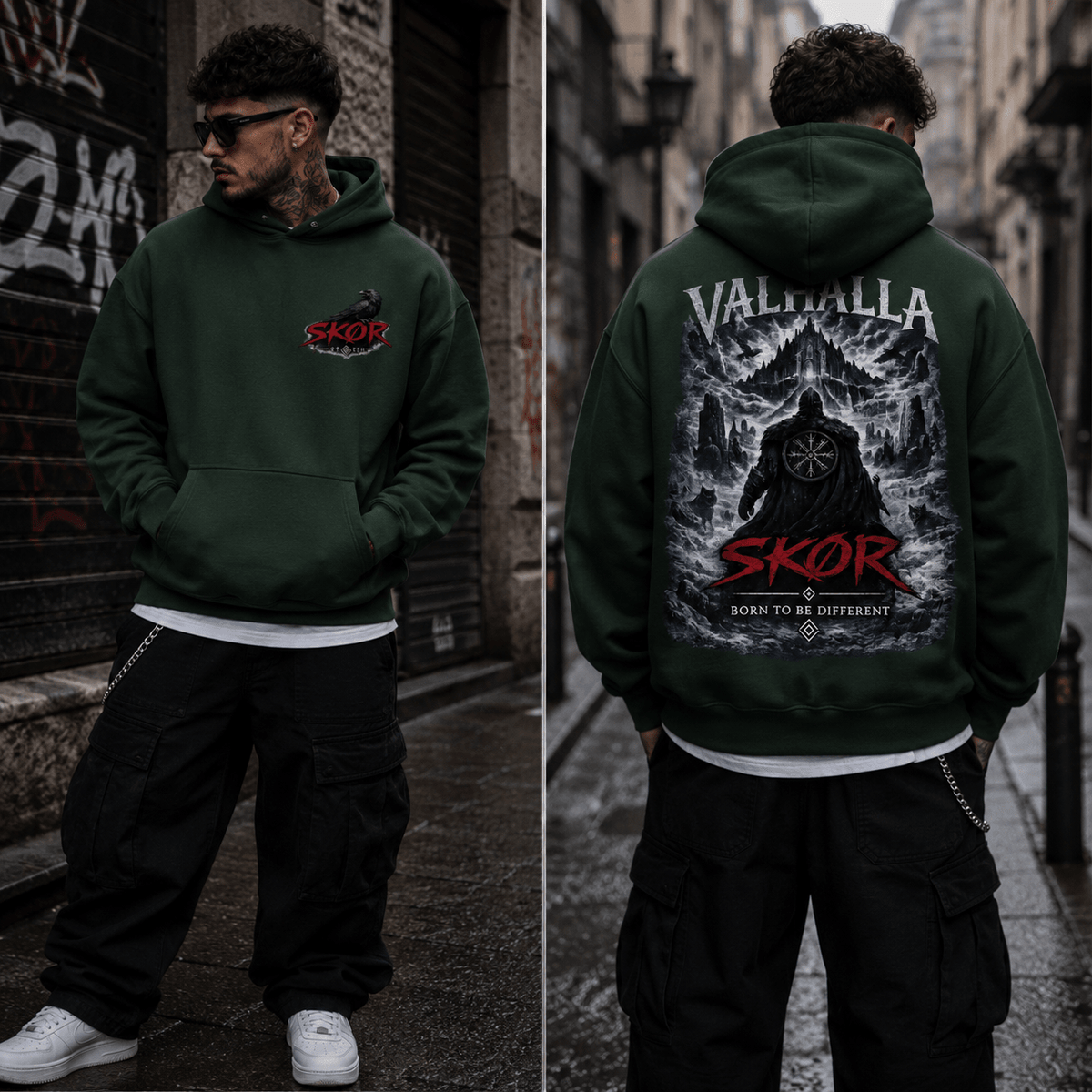 SKØR SWEAT A CAPUCHE UNISEXE VALHALLA - skør.shop