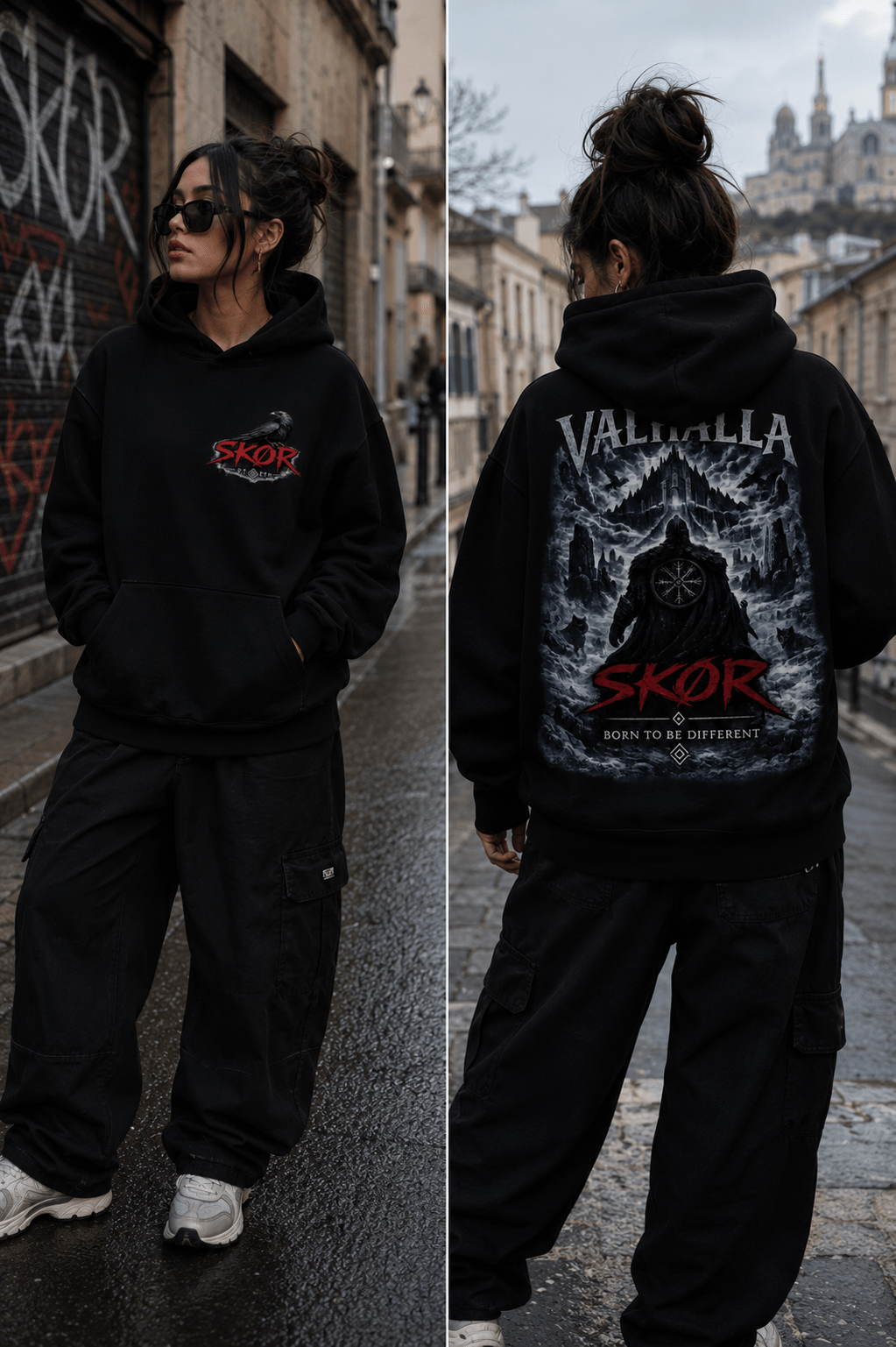 SKØR SWEAT A CAPUCHE UNISEXE VALHALLA - skør.shop