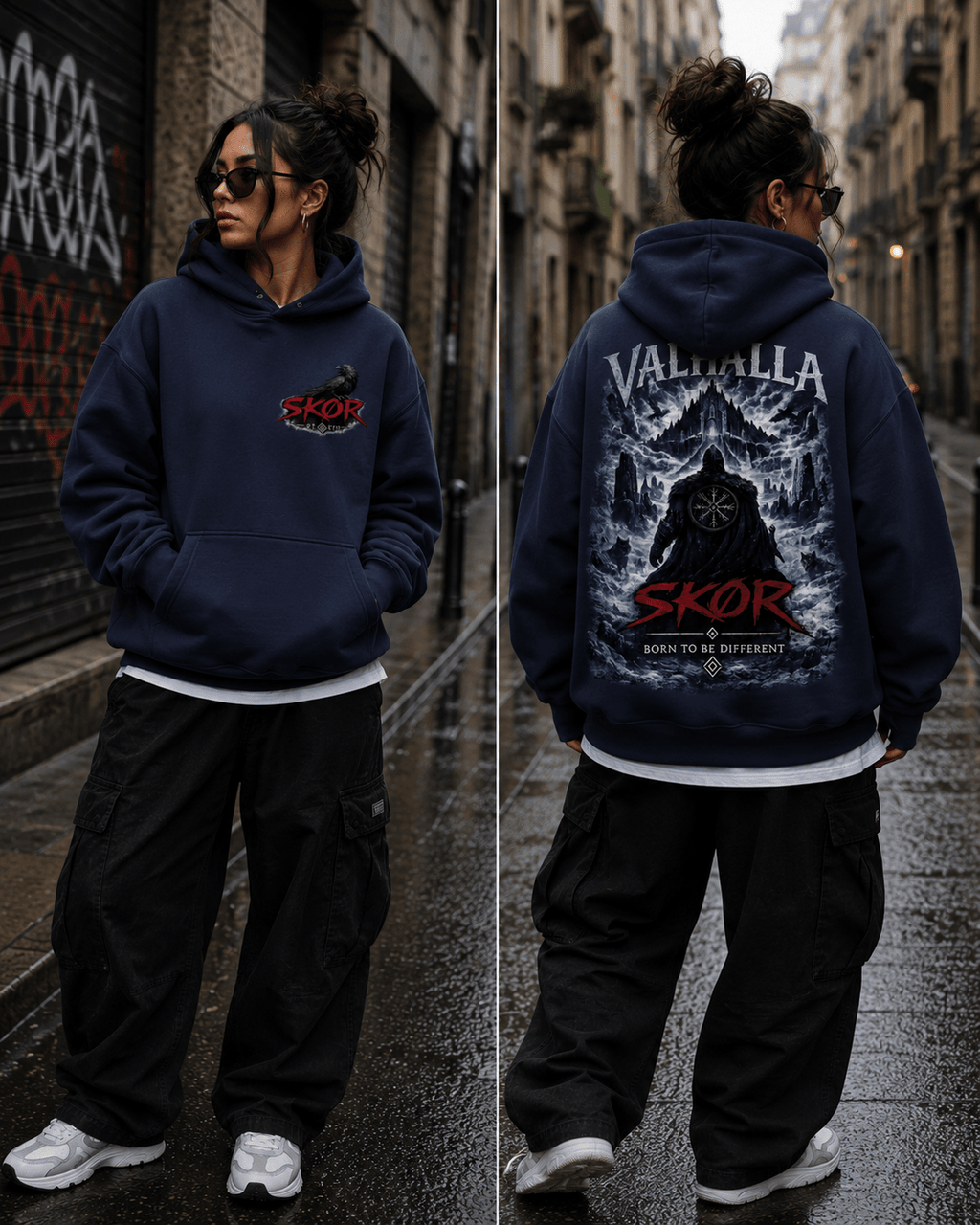 SKØR SWEAT A CAPUCHE UNISEXE VALHALLA - skør.shop