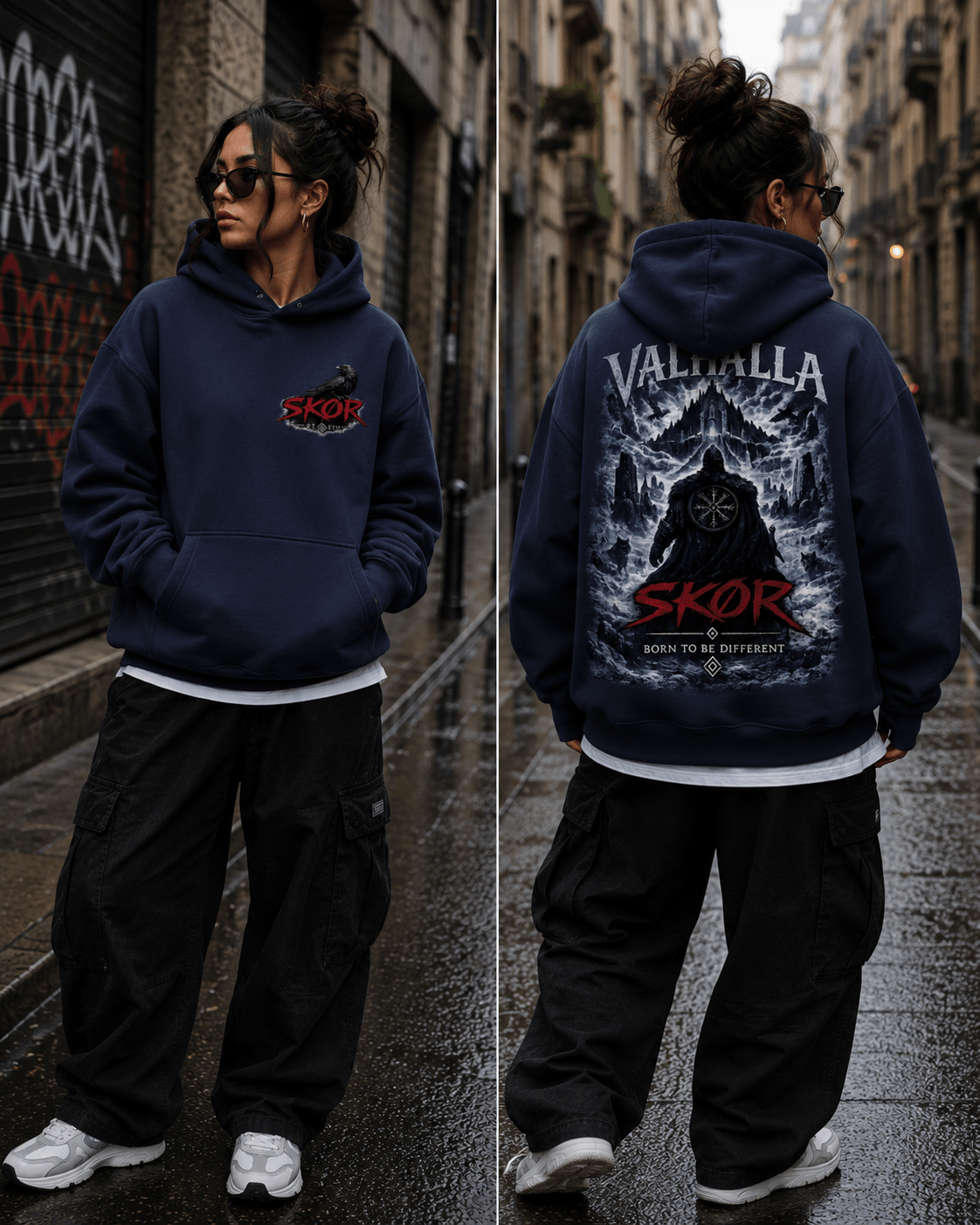 SKØR SWEAT A CAPUCHE UNISEXE VALHALLA - skør.shop