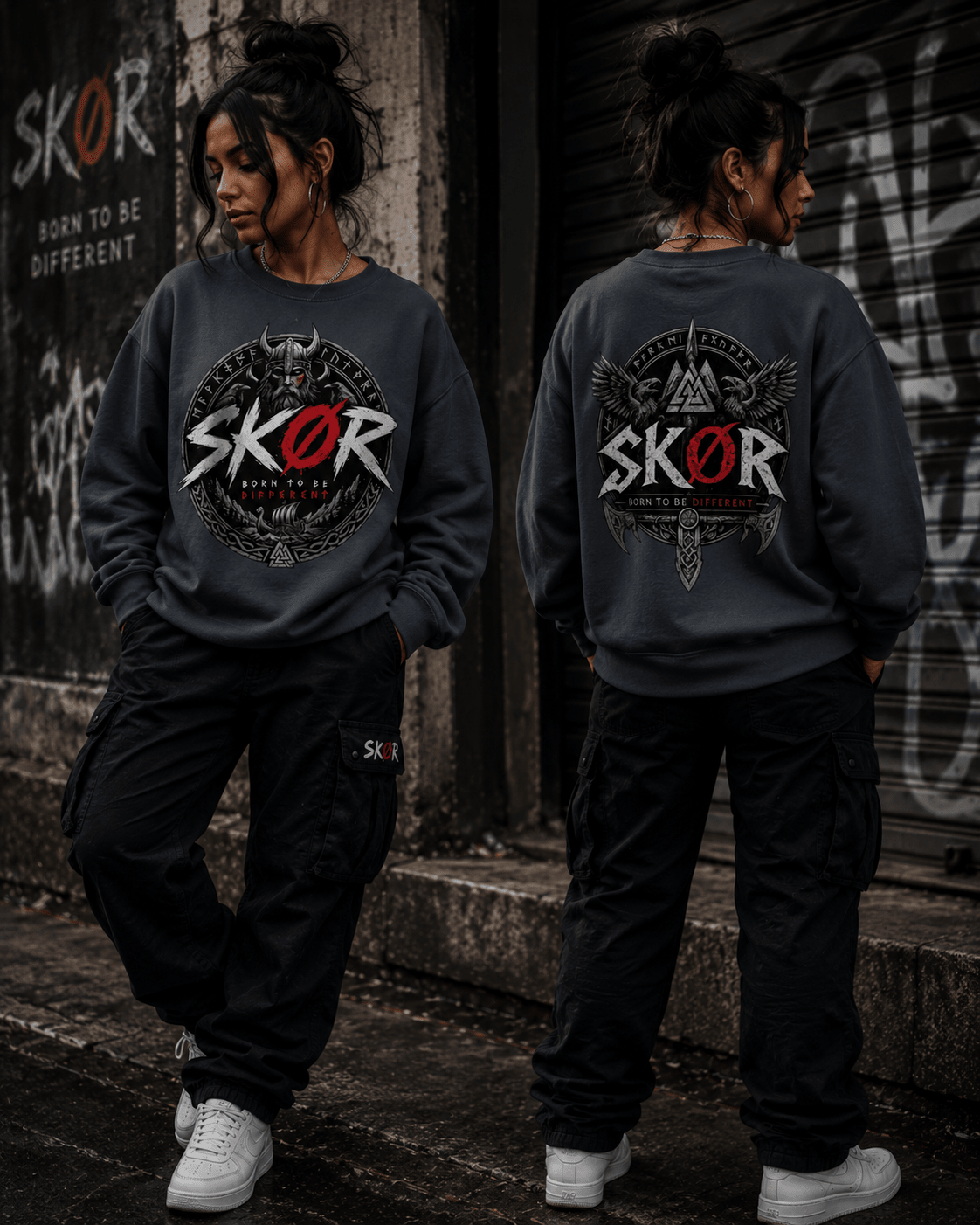 SKØR SWEAT BORN TO BE DIFFERENT - skør.shop