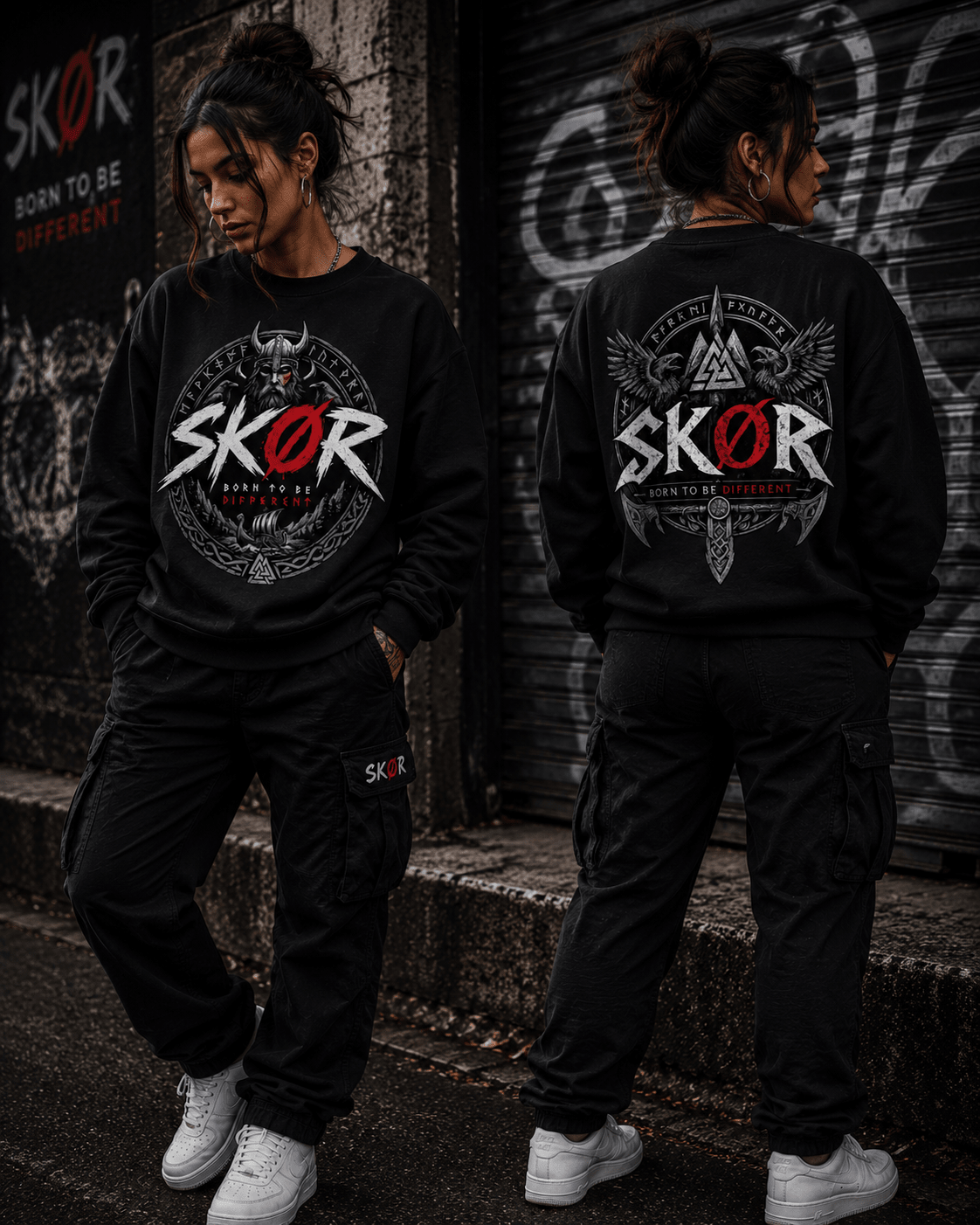 SKØR SWEAT BORN TO BE DIFFERENT - skør.shop