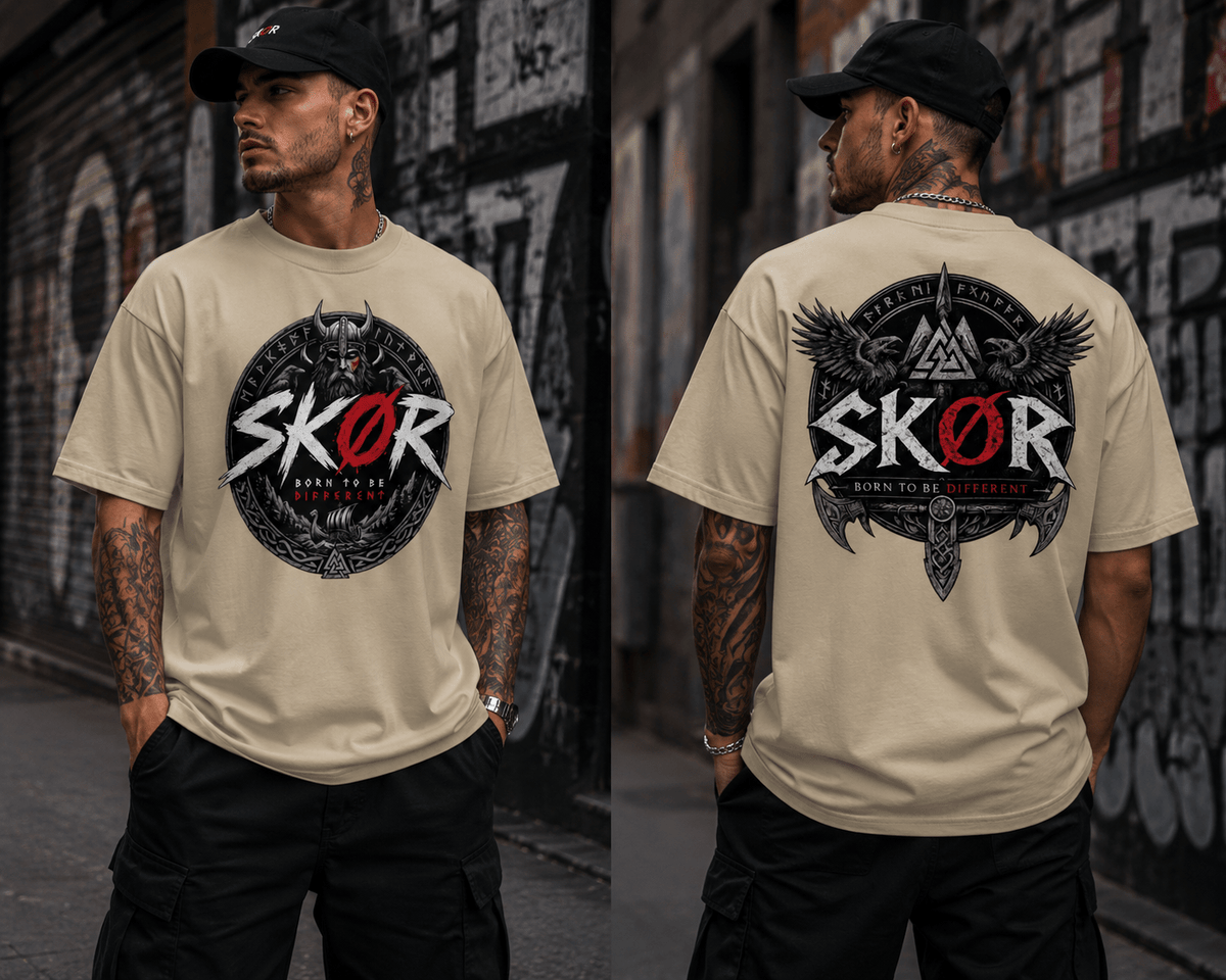 SKØR T-SHIRT BORN TO BE DIFFERENT - skør.shop