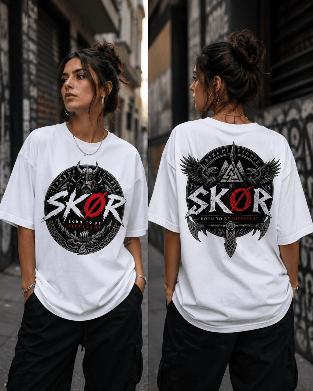 SKØR T-SHIRT BORN TO BE DIFFERENT - skør.shop