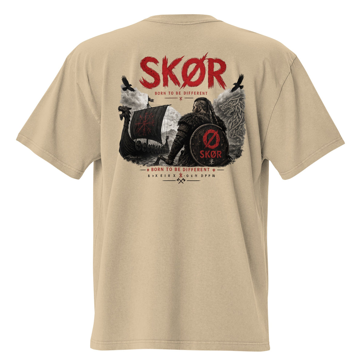 SKØR T-SHIRT UNISEXE BORN OF THE NORTH - skør.shop