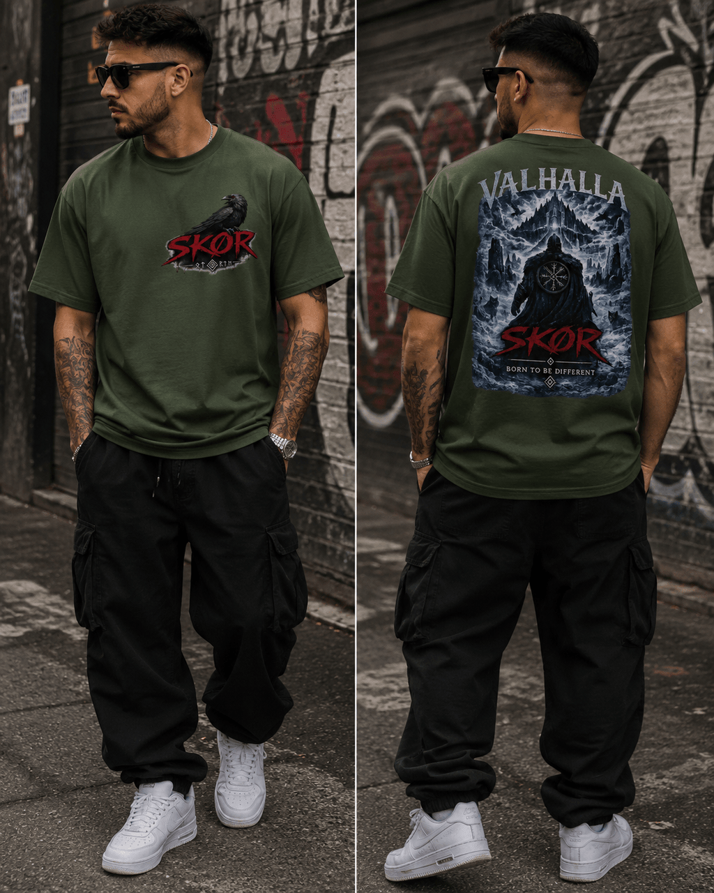 SKØR T-SHIRT UNISEXE VALHALLA - skør.shop