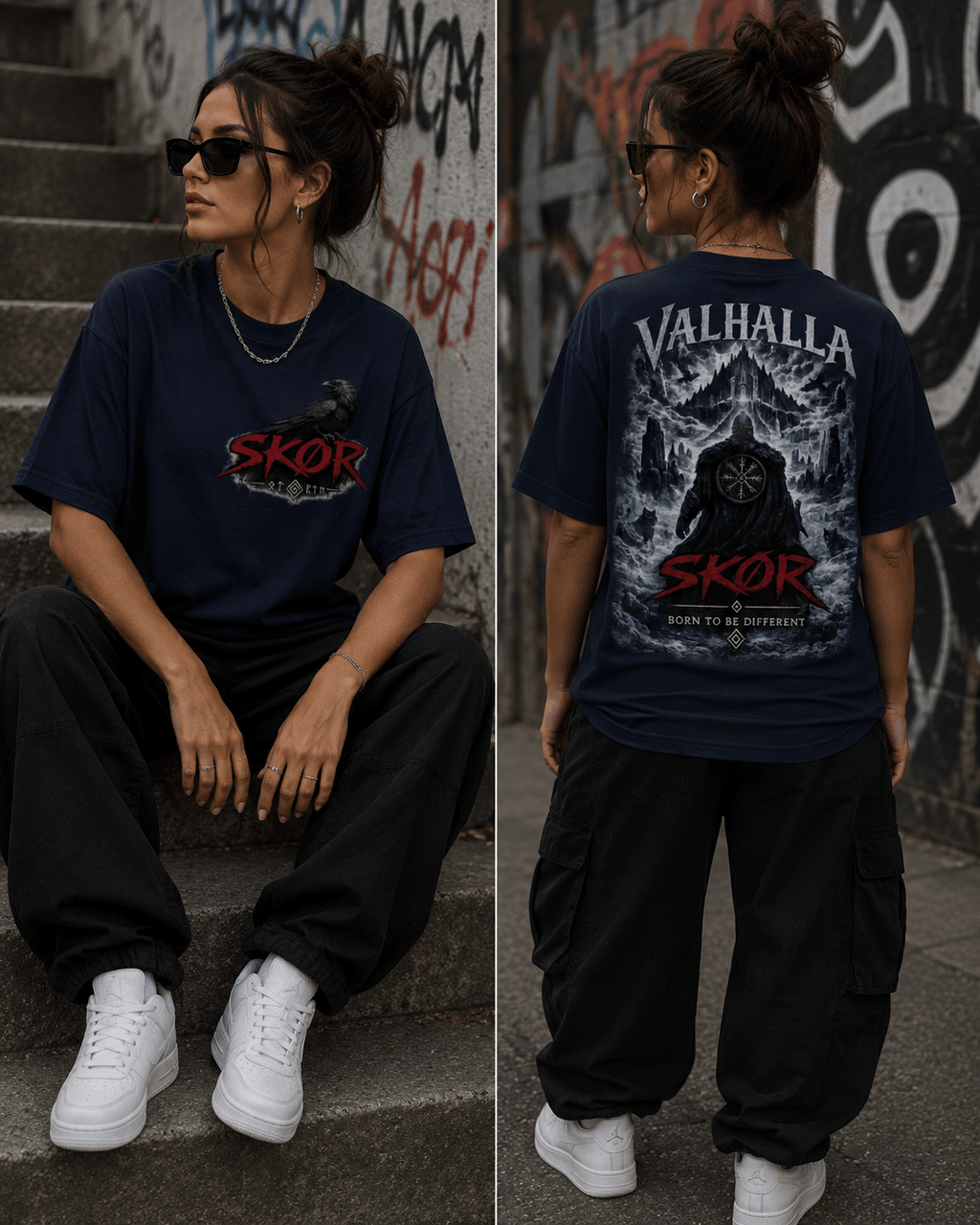 SKØR T-SHIRT UNISEXE VALHALLA - skør.shop
