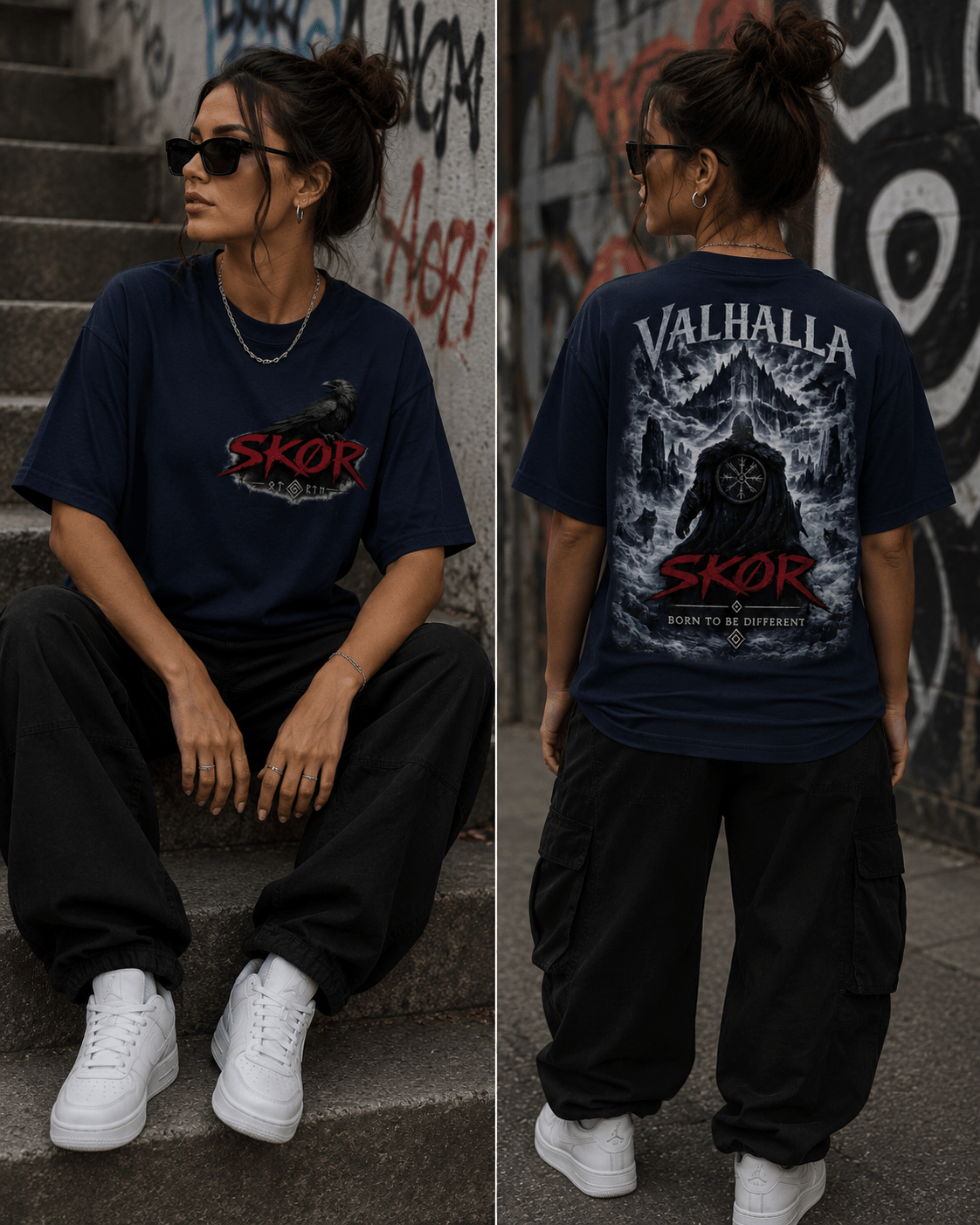 SKØR T-SHIRT UNISEXE VALHALLA - skør.shop