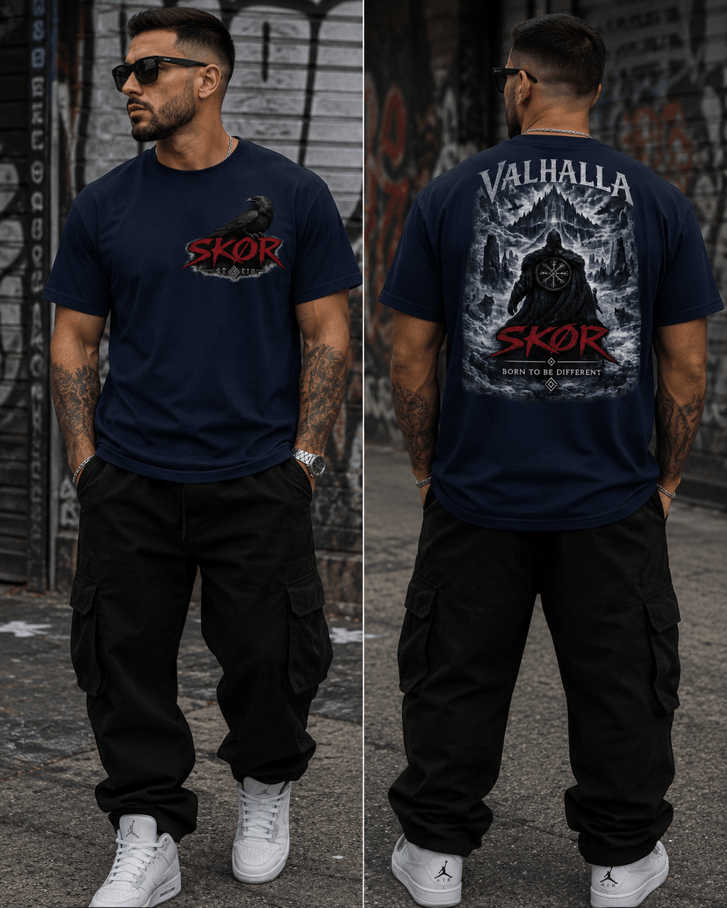 SKØR T-SHIRT UNISEXE VALHALLA - skør.shop