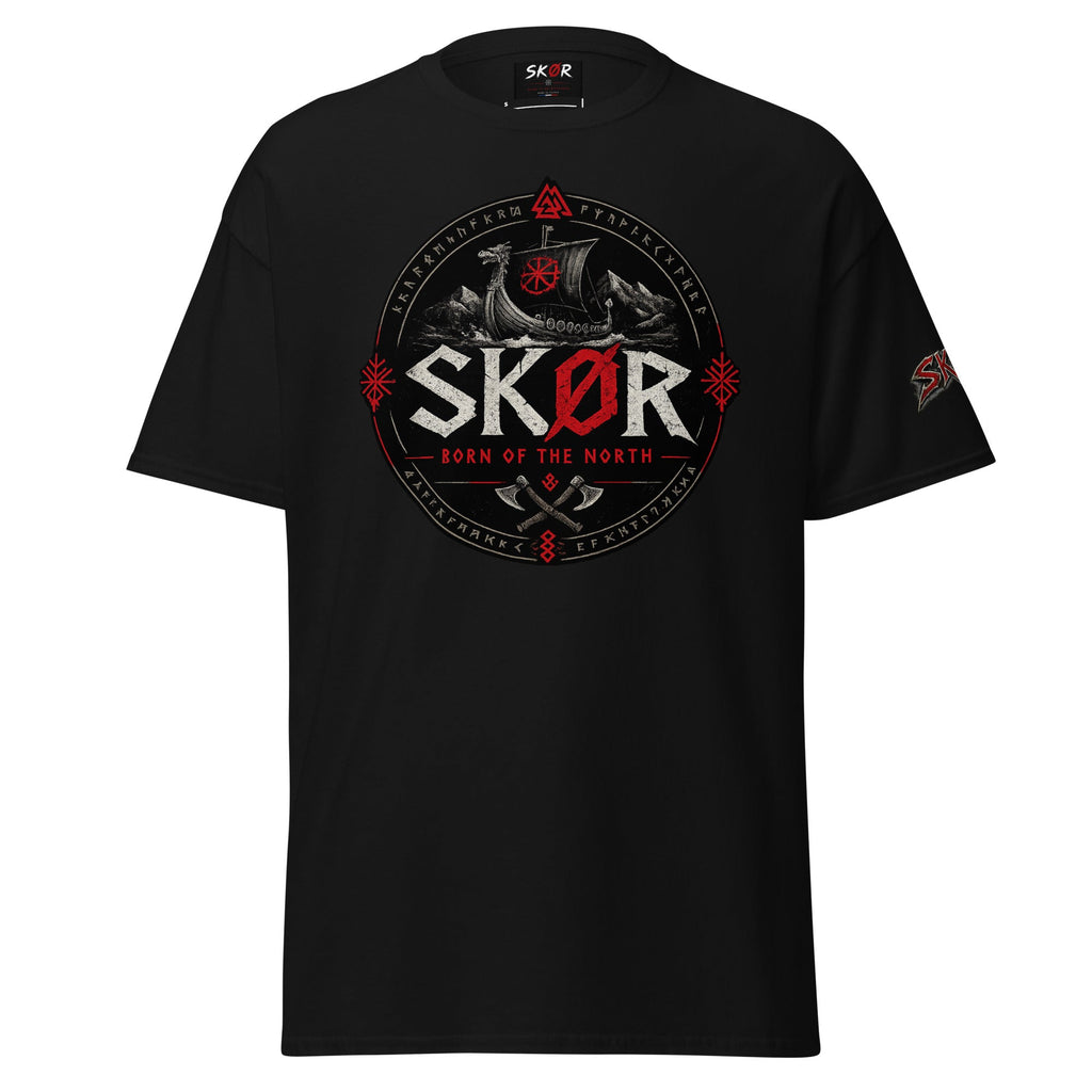T-shirt Unisexe Norden SKØR - Noir, vue de face