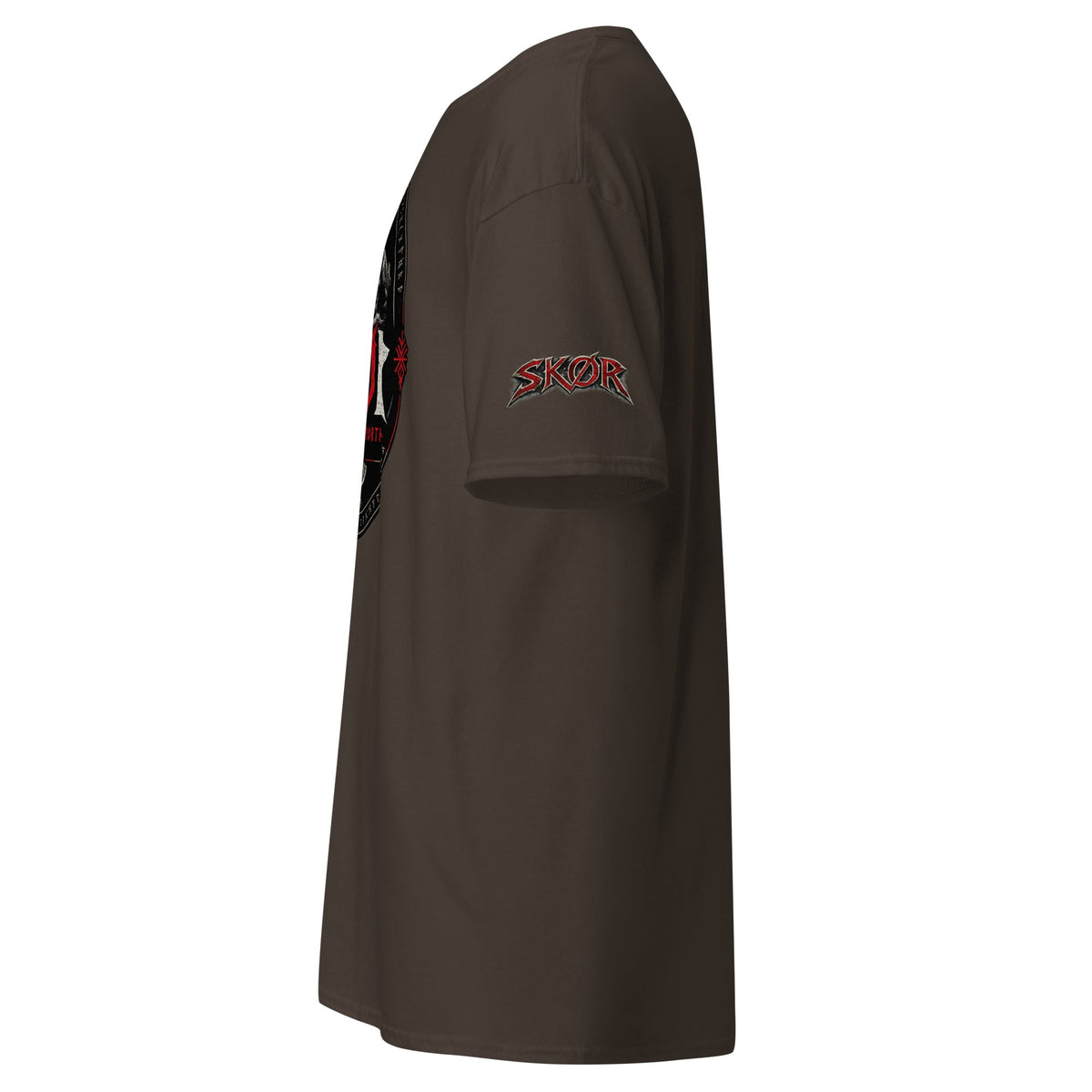 T-shirt Unisexe Norden SKØR - Chocolat, vue de profil